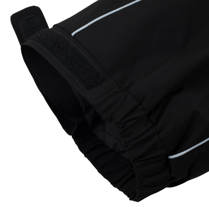 Black Insulated Souvenir Snow Track Pants Detail