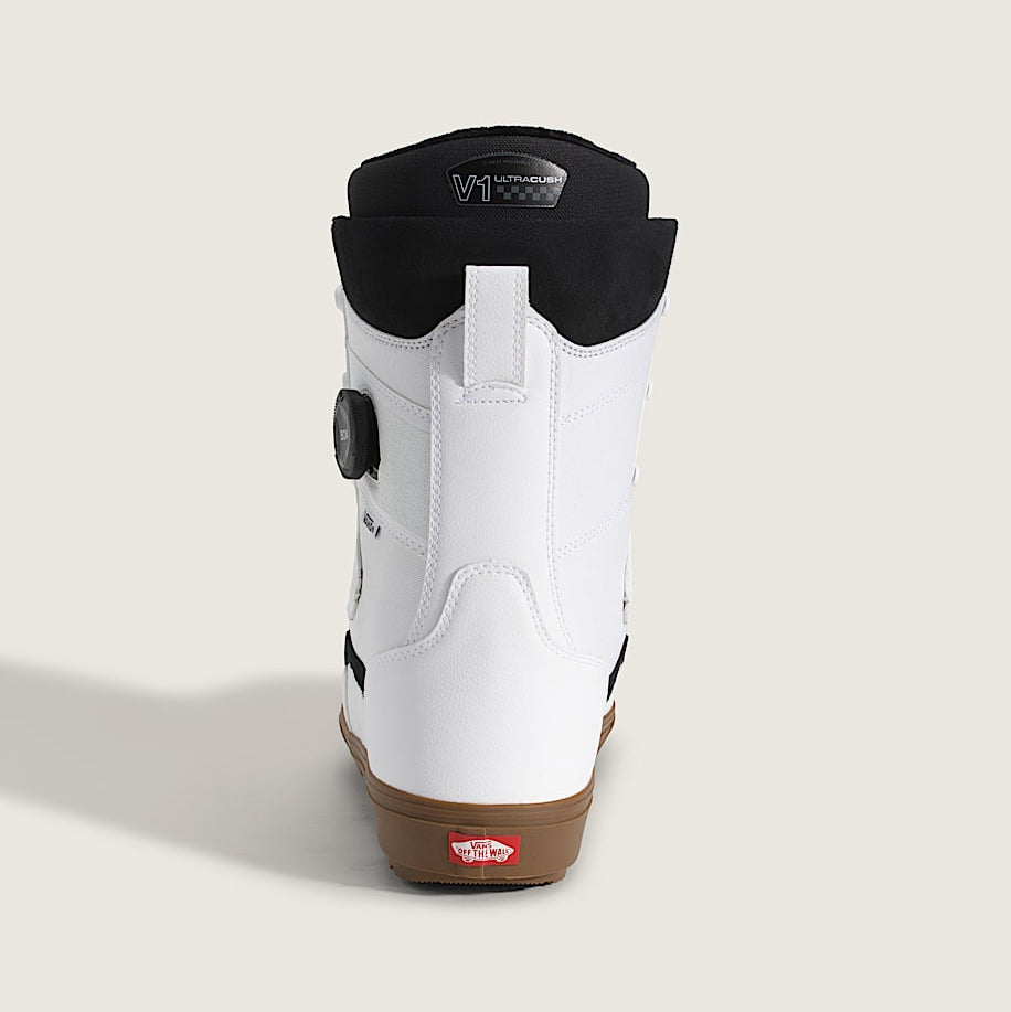 White/Gum Invado OG Vans Snowboard Boots Back
