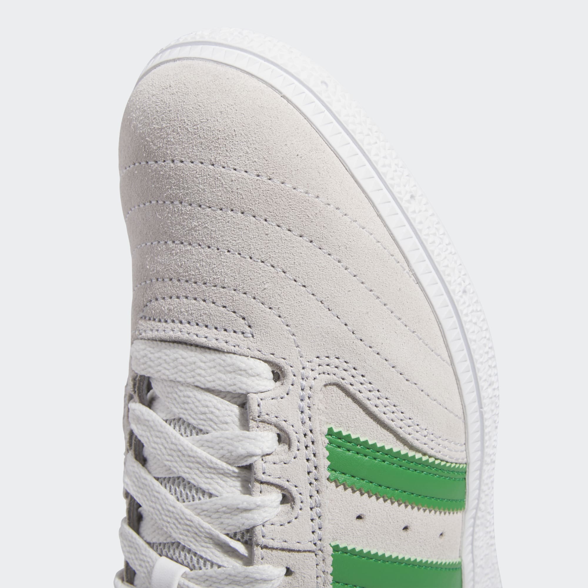 Crystal White Busenitz Adidas Pro Skate Shoe Detail