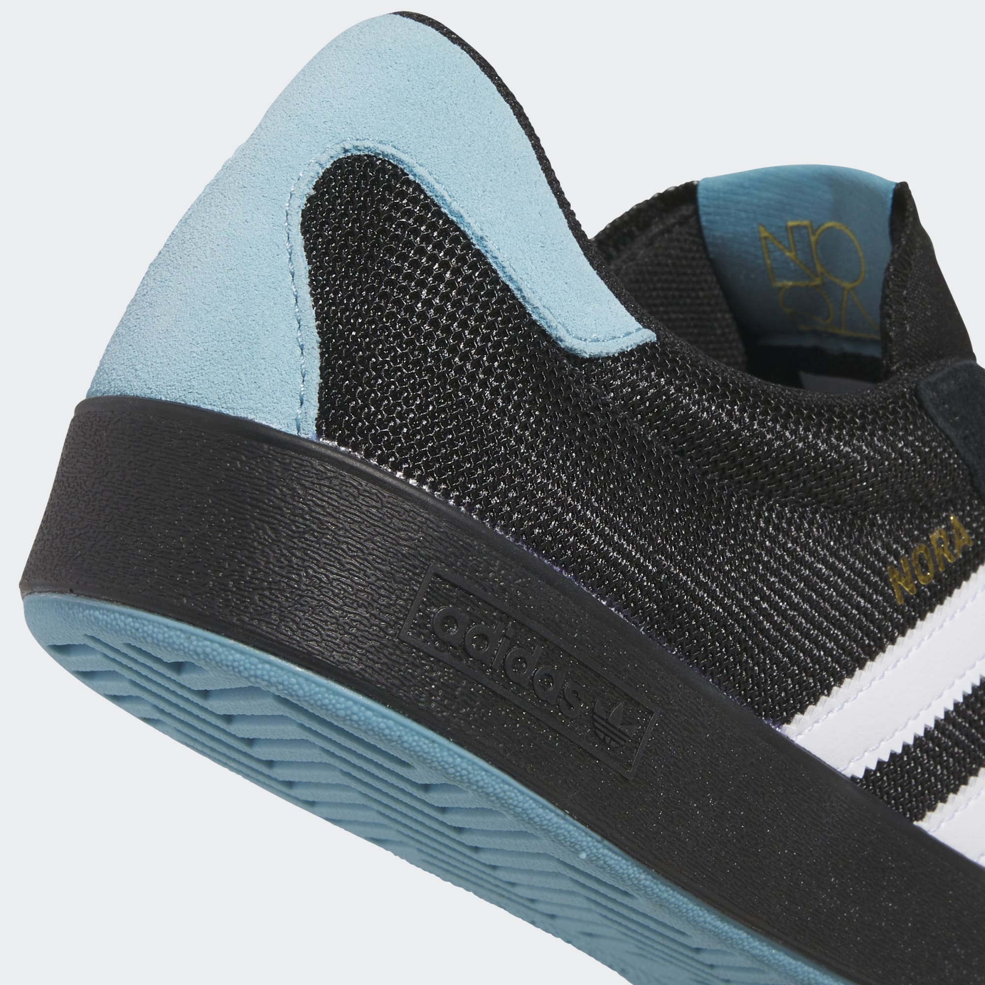 Core Black Nora Adidas Skate Shoe Detail