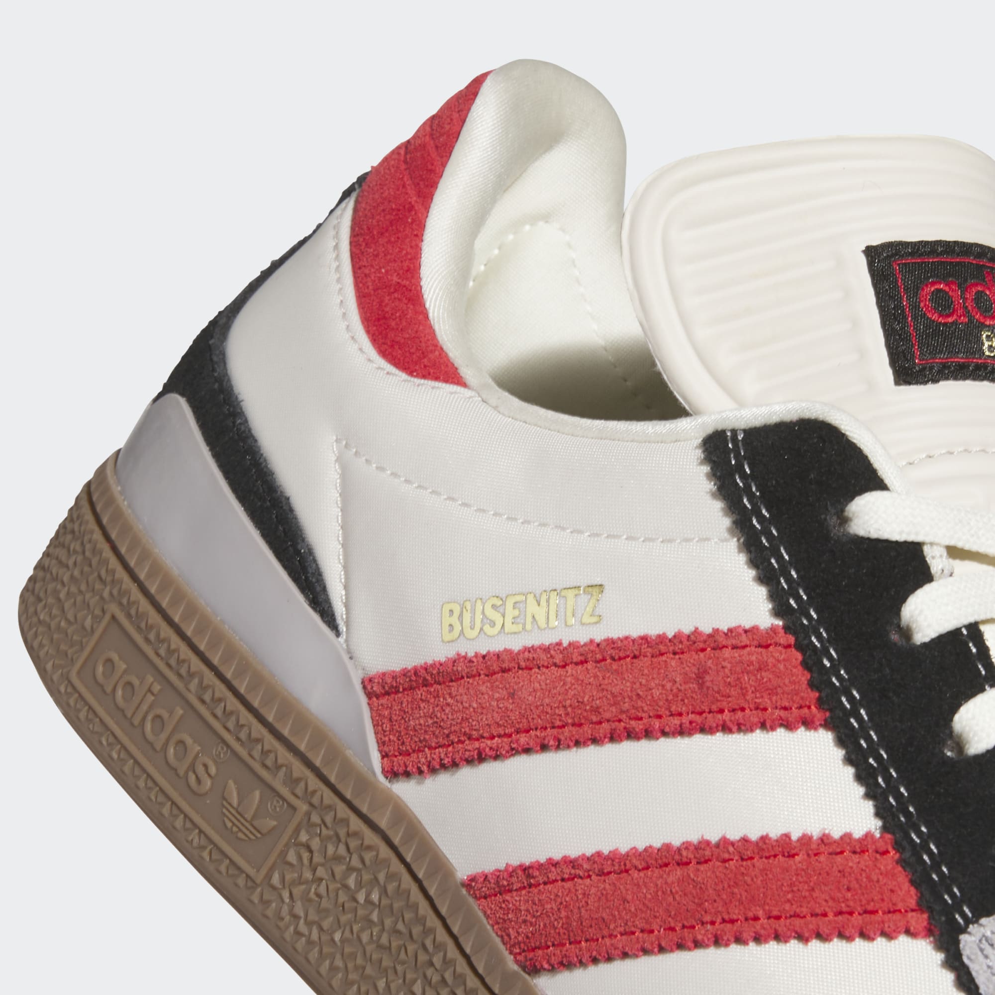 Brown/Scarlet Busenitz Adidas Skate Shoe Detail