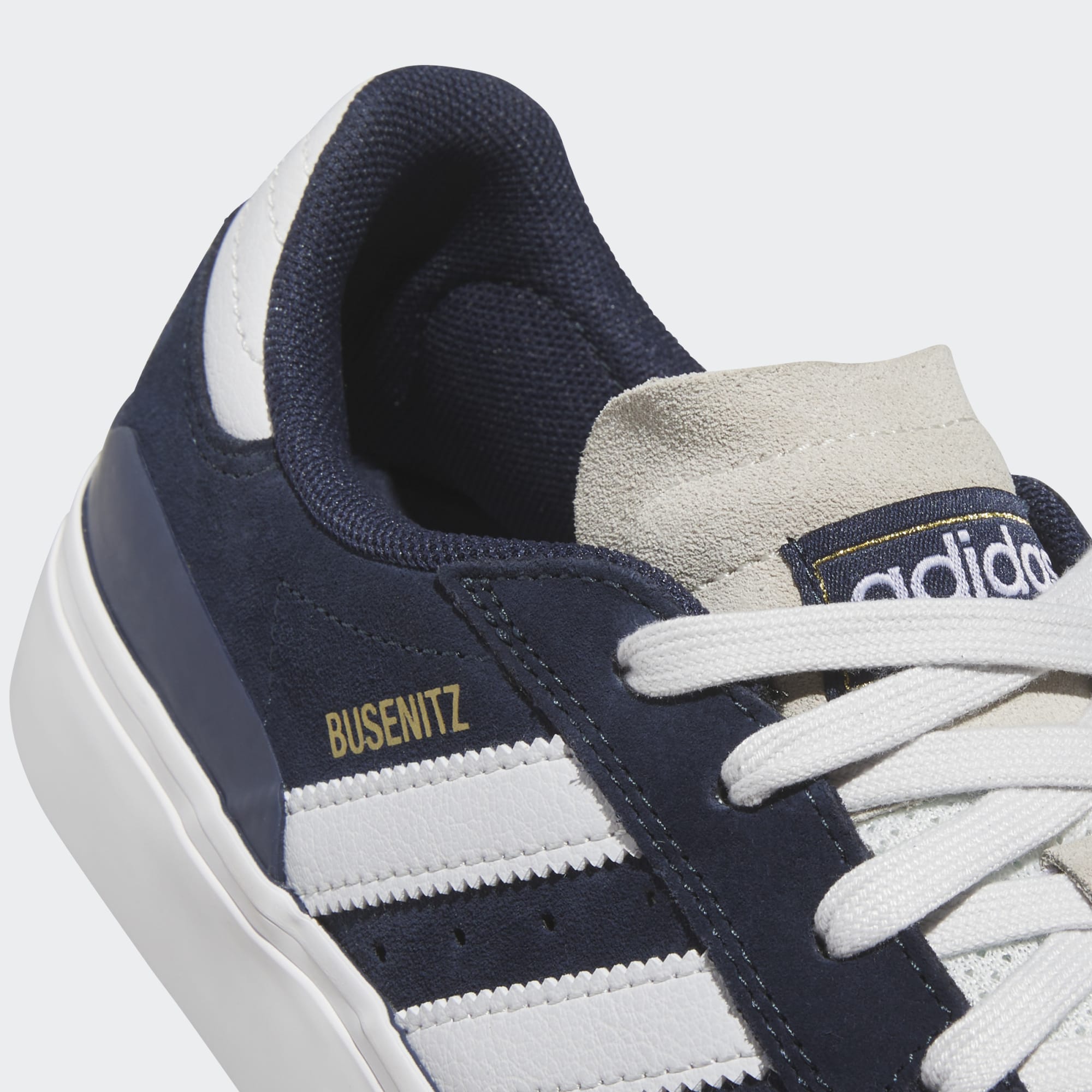 Navy Busenitz Vulc II Adidas Skate Shoe Detail