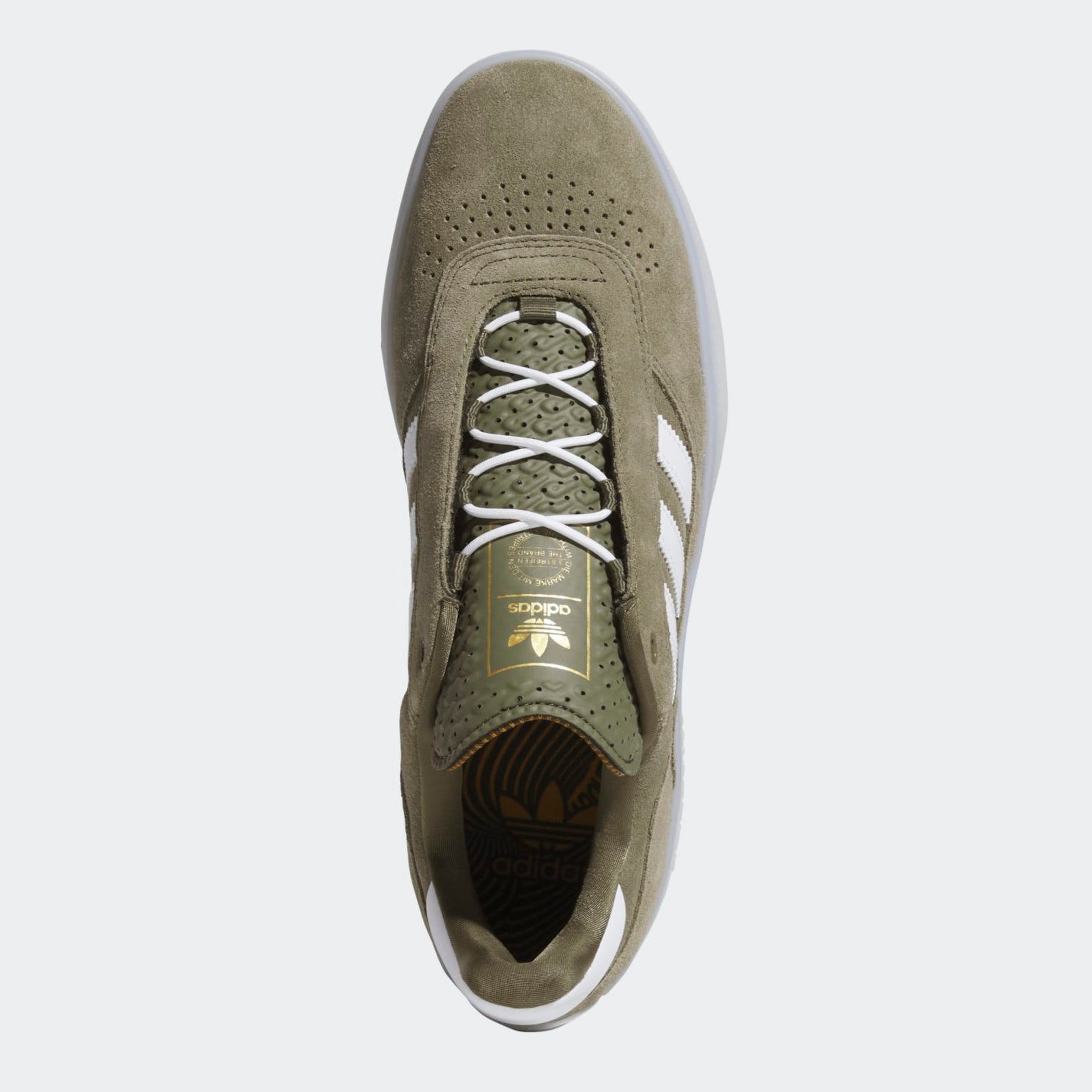 Olive Puig Adidas Skate Shoe Top