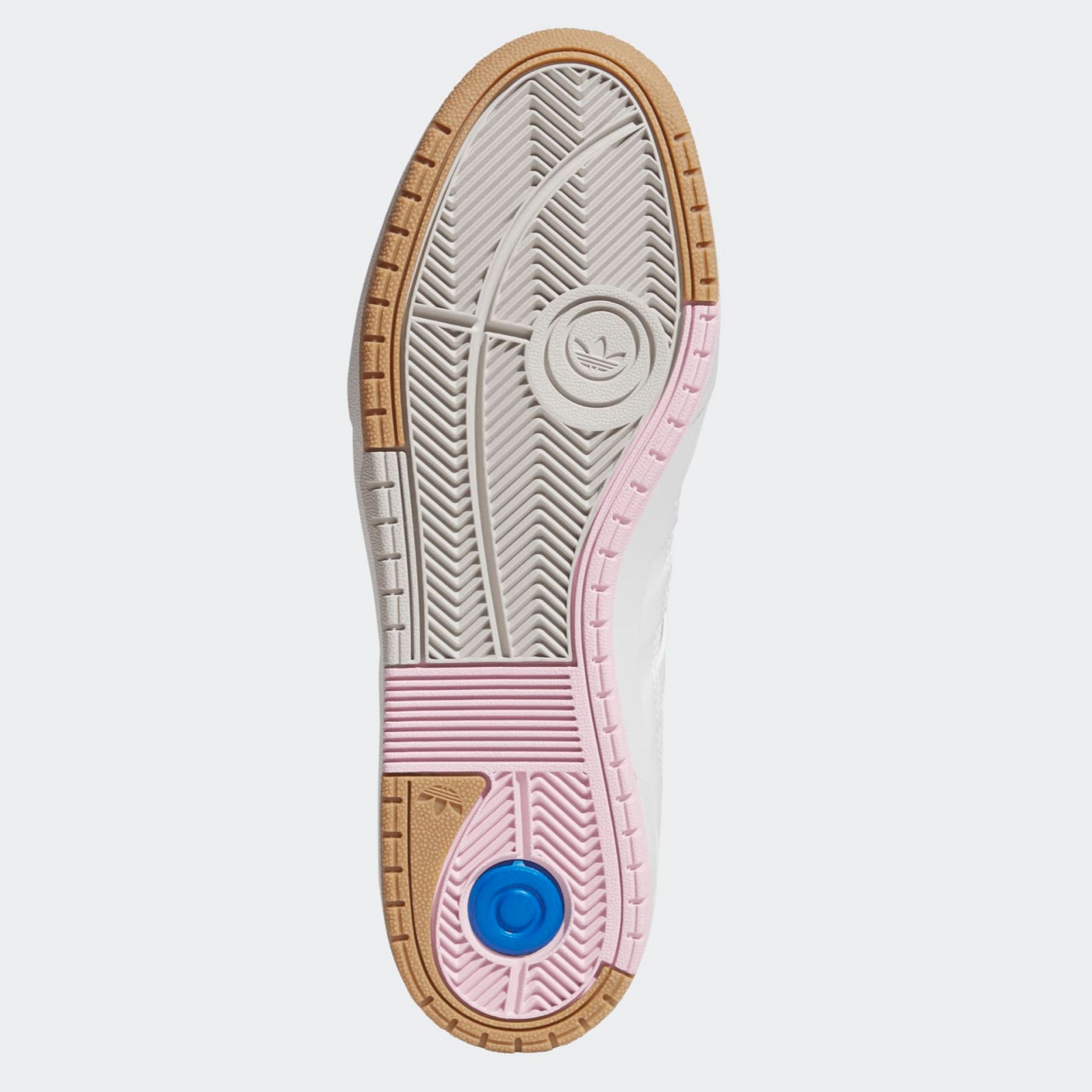 White/Gum Tyshawn II Adidas Skate Shoe Bottom