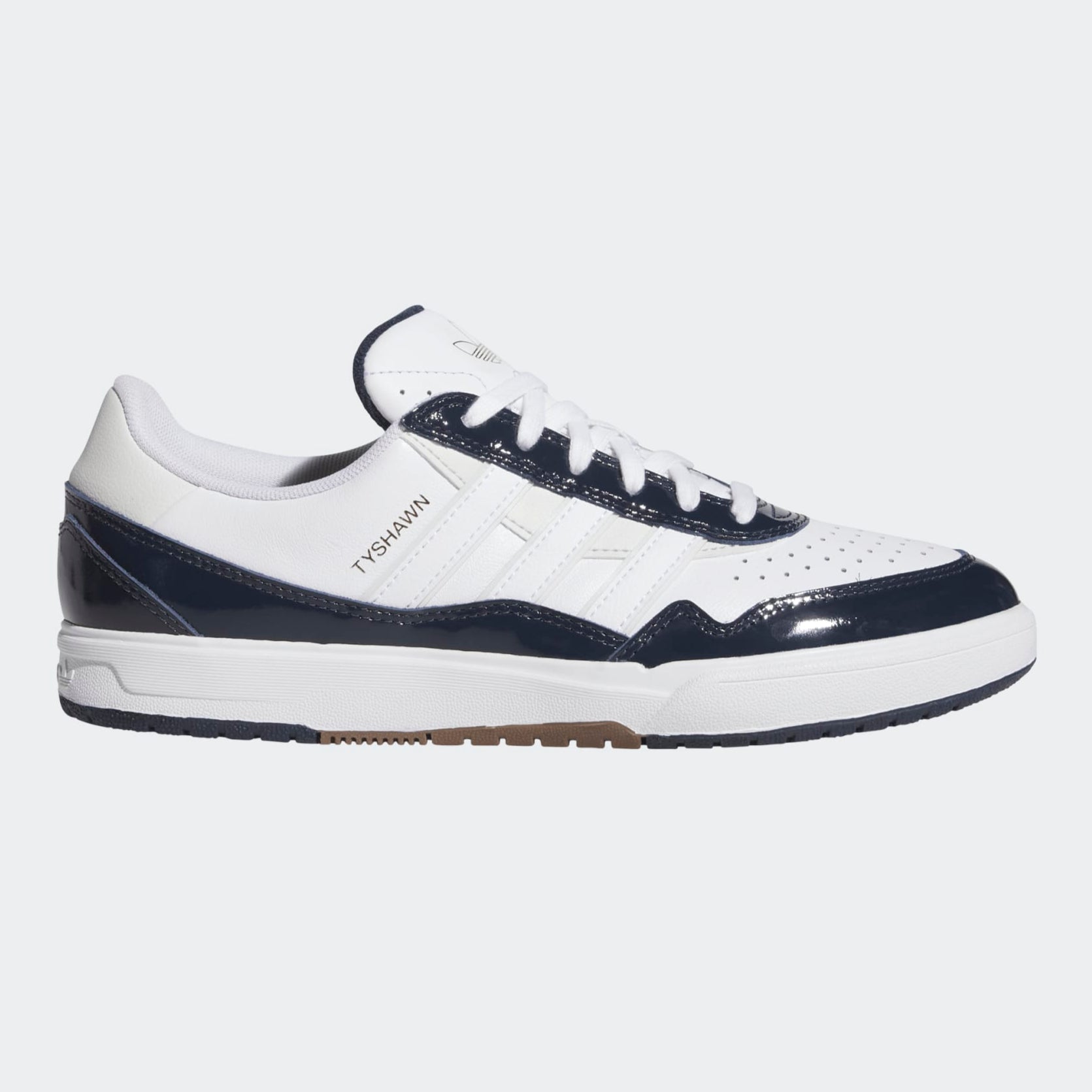 White/Navy Tyshawn II Adidas Skate Shoe
