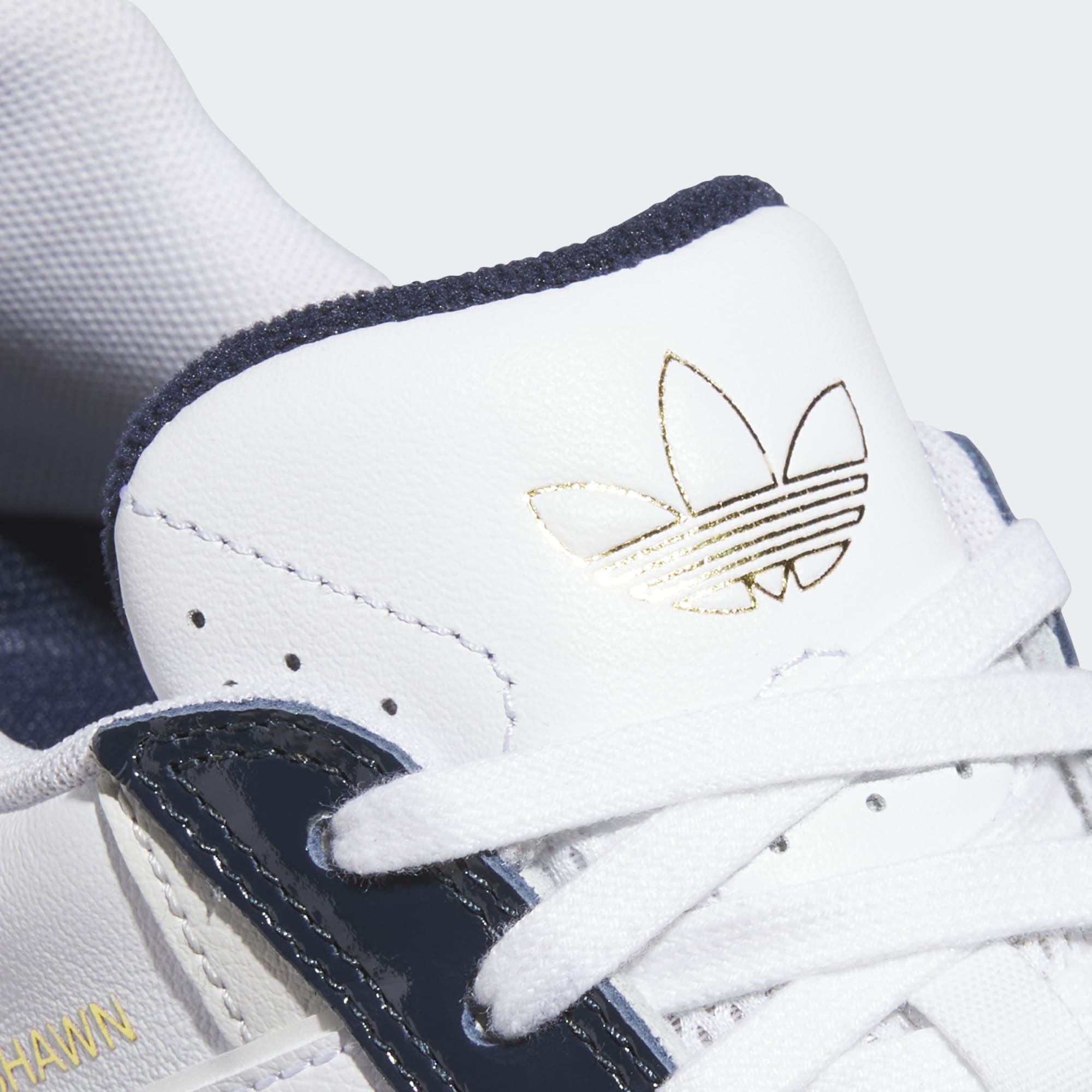 White/Navy Tyshawn II Adidas Skate Shoe Detail