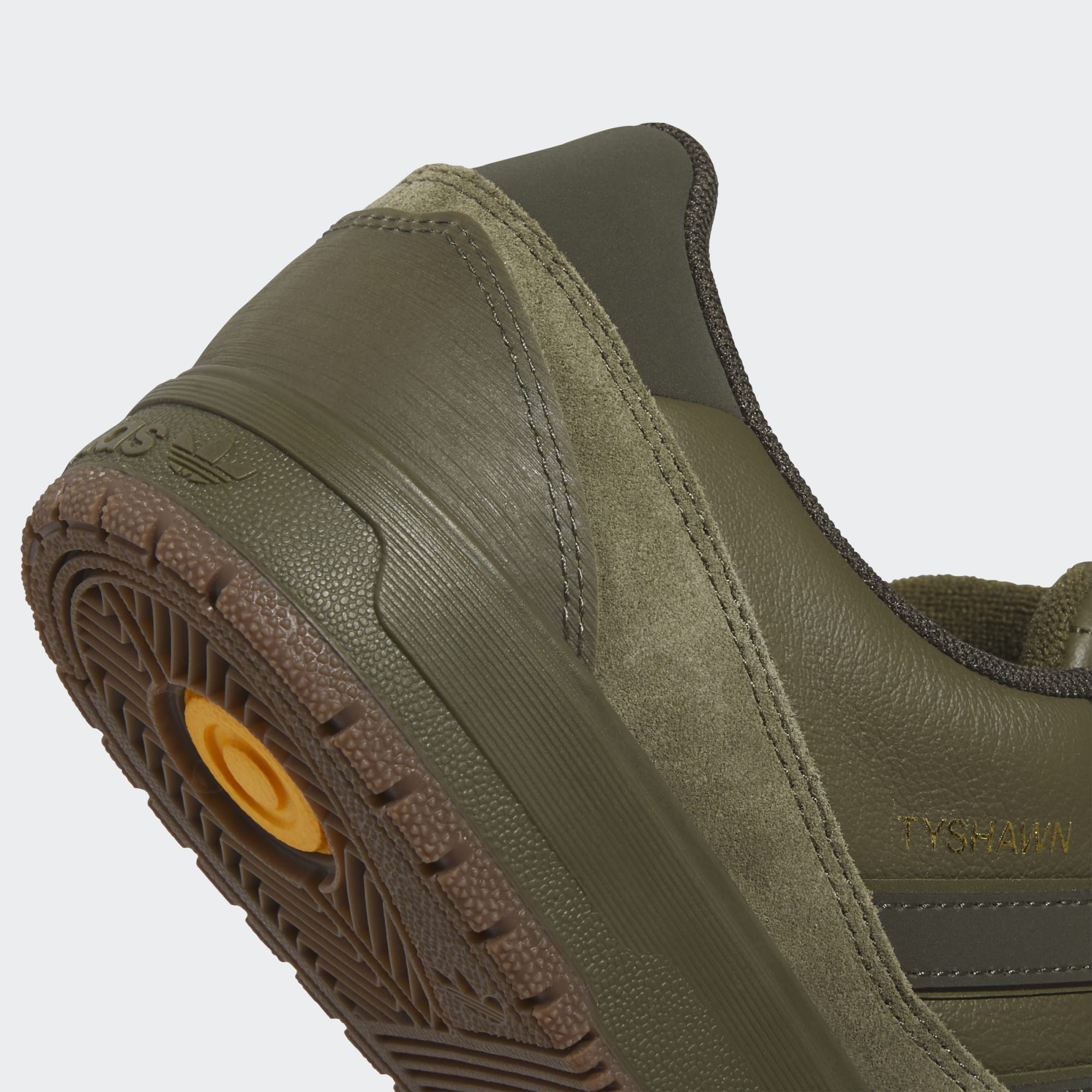 Olive Tyshawn II Adidas Skate Shoe Detail