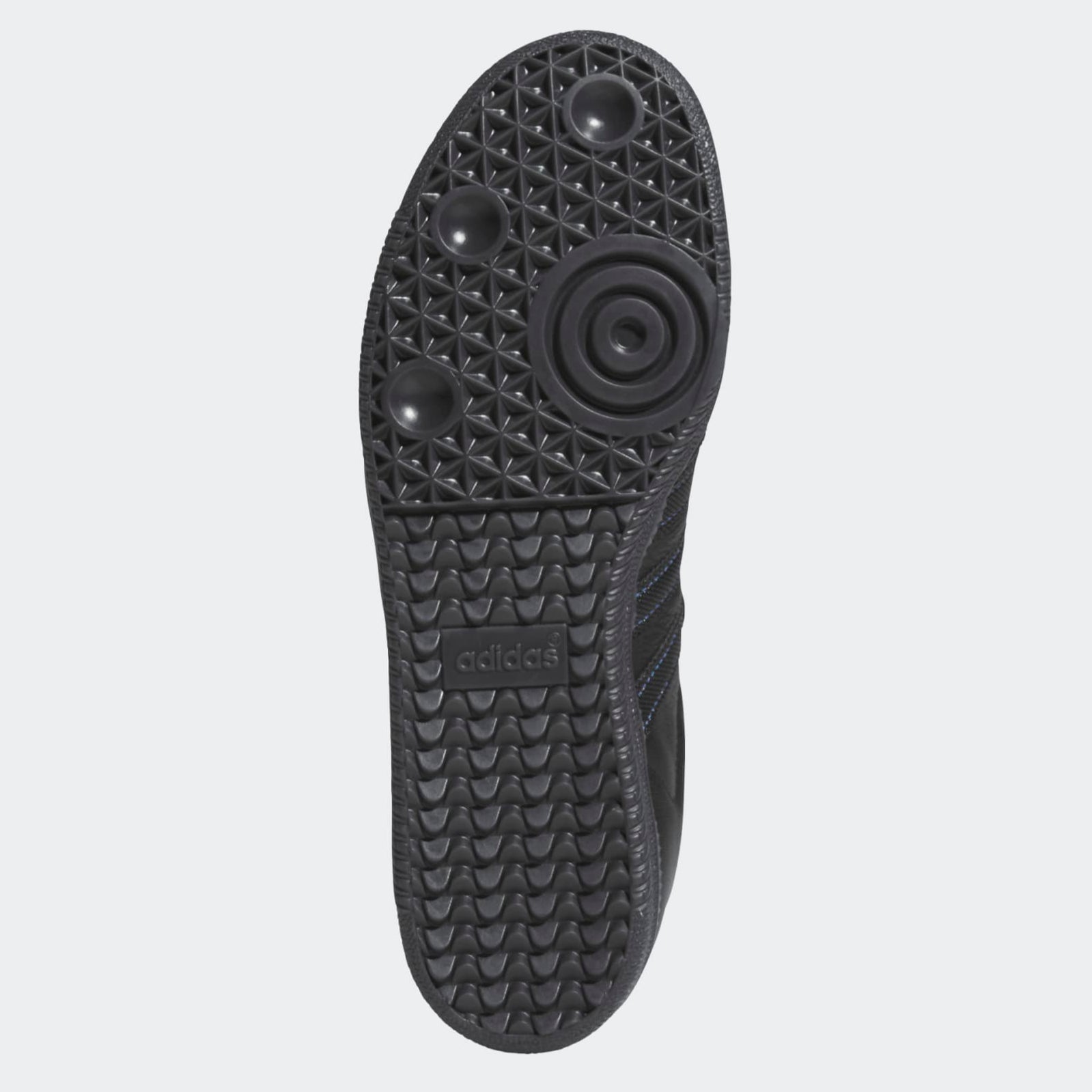 Black/Blue Samba ADV Adidas Skate Shoe Bottom