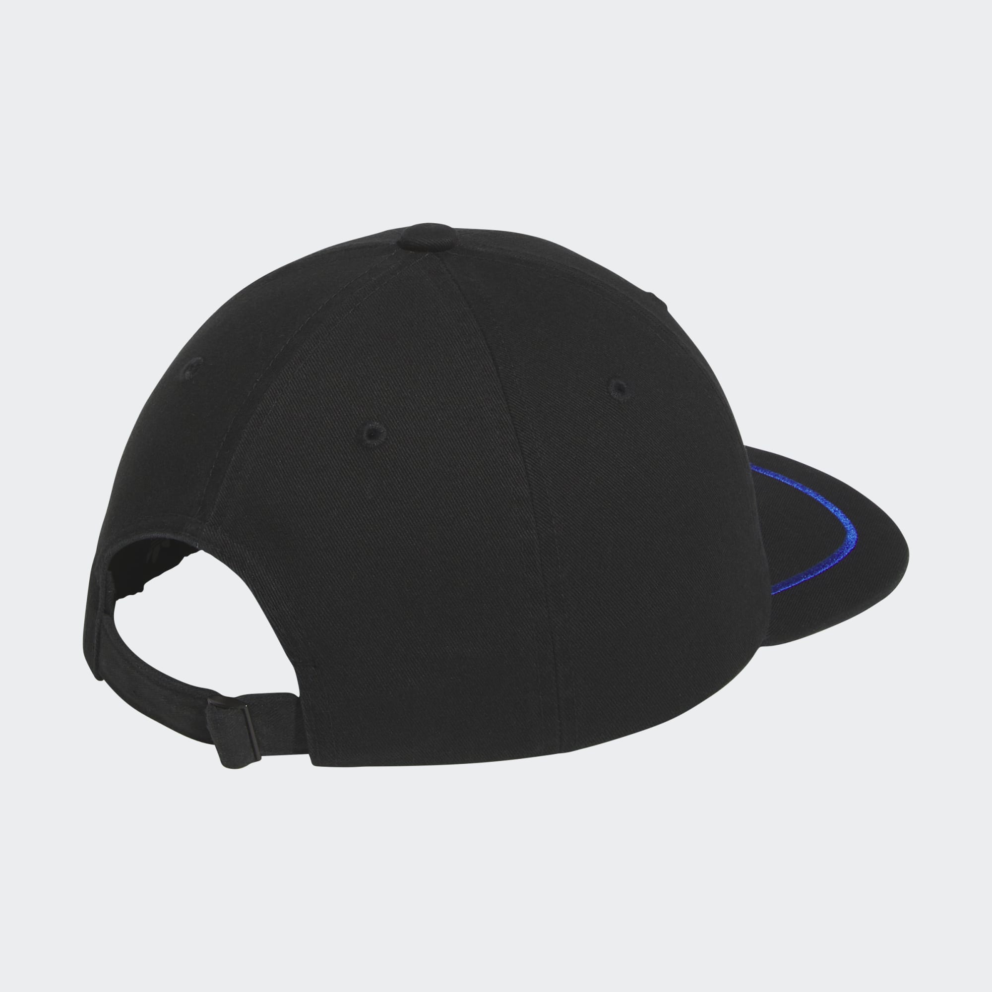 Black Adidas Racer Stripe Hat Back