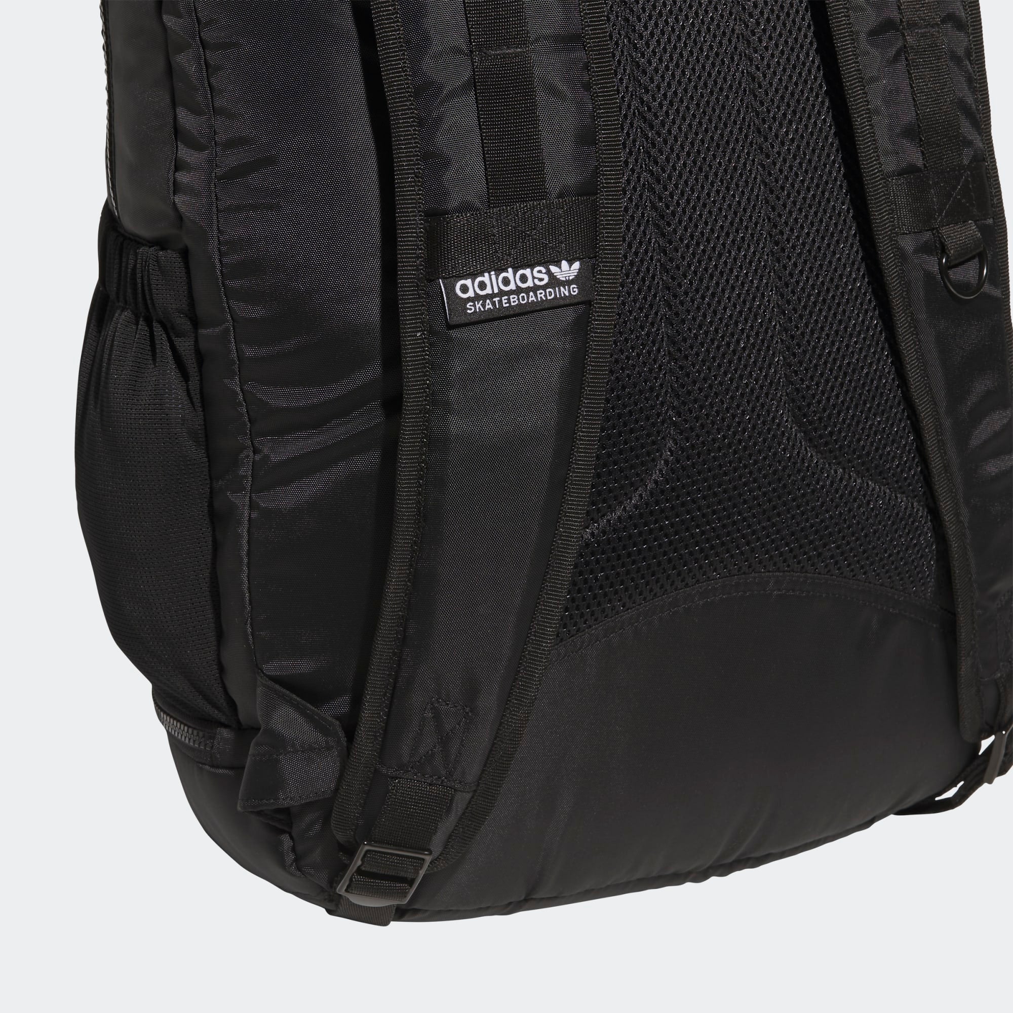 Black Adidas Skateboarding Backpack Detail