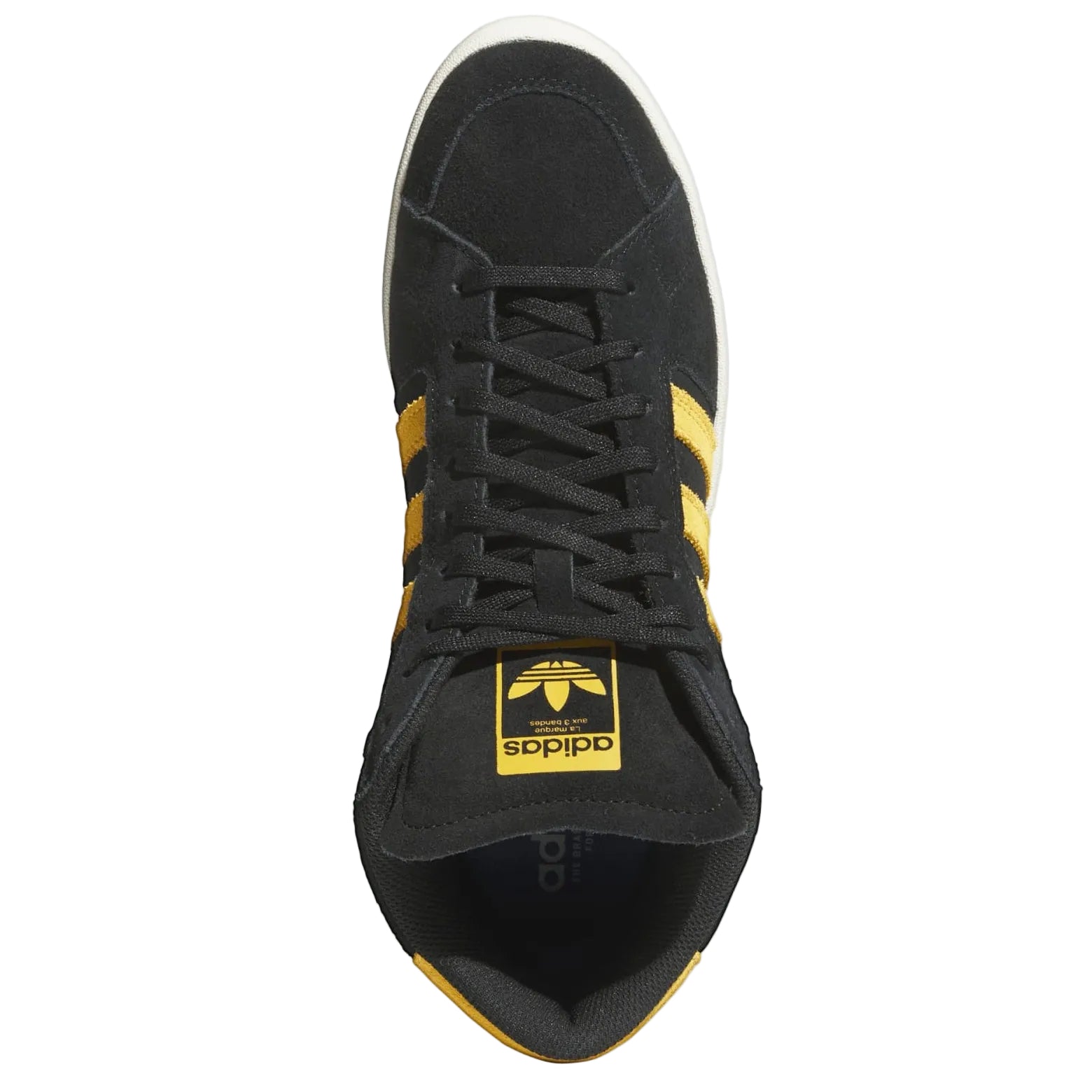Black/Yellow Superskate Adidas Skate Shoe Top