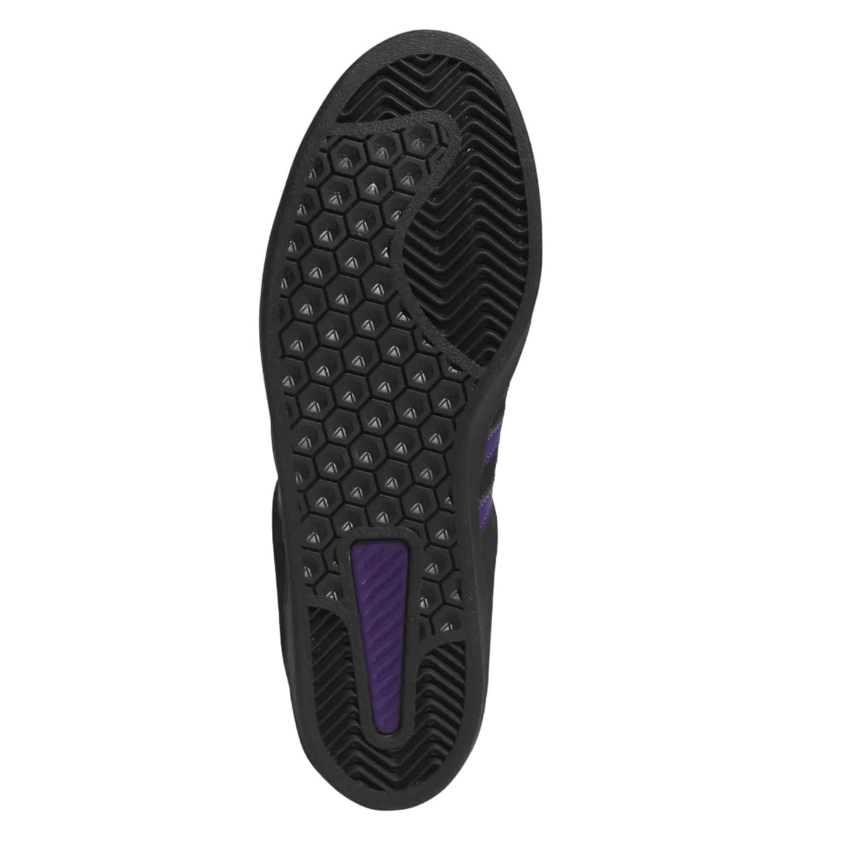 Black/Purple Campus ADV Adidas Skate Shoe Top