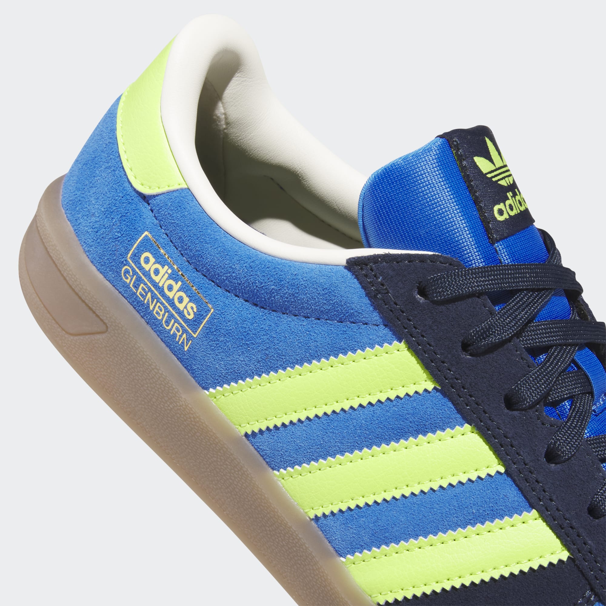 Bright Royal Glenburn Adidas Skate Shoe Detail