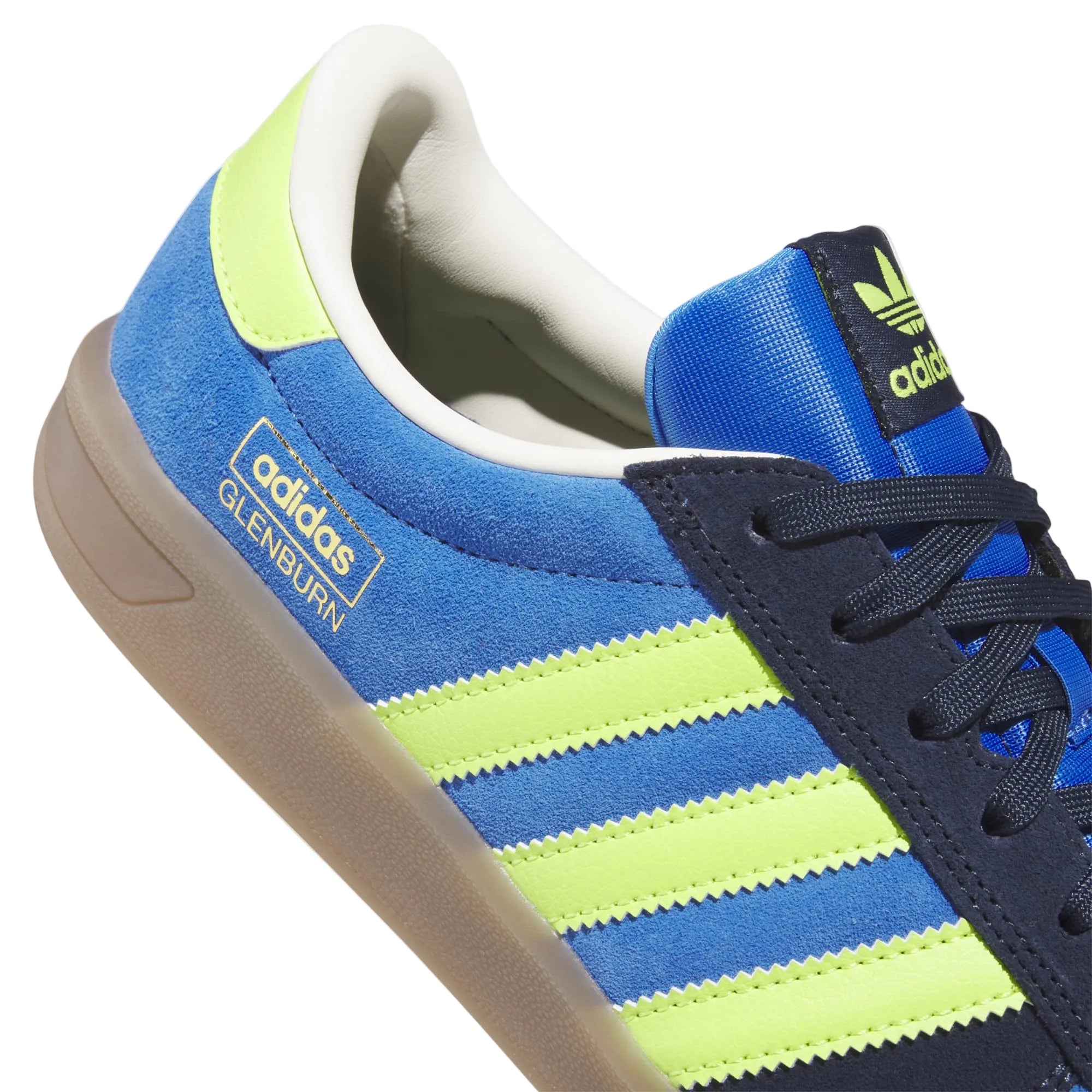 Bright Royal Glenburn Adidas Skate Shoe Detail