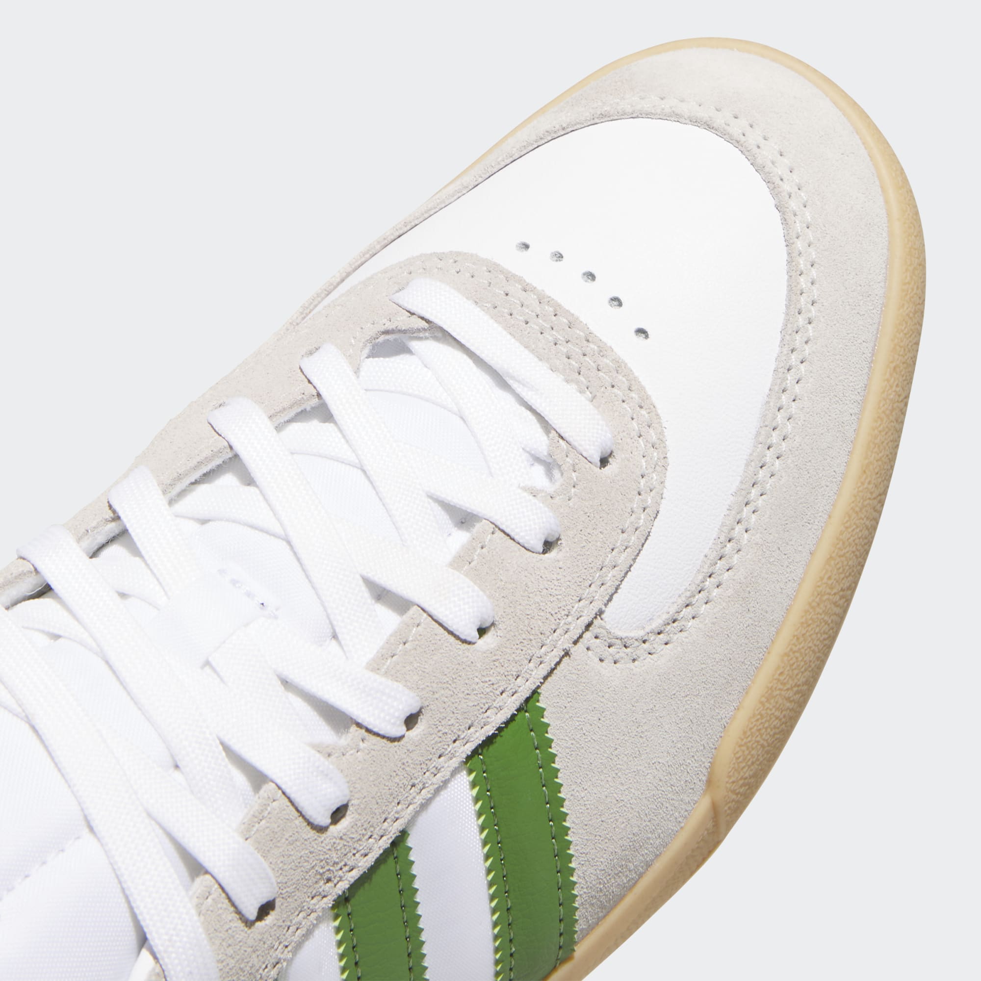 White/Green Glenburn Adidas Skate Shoe Detail