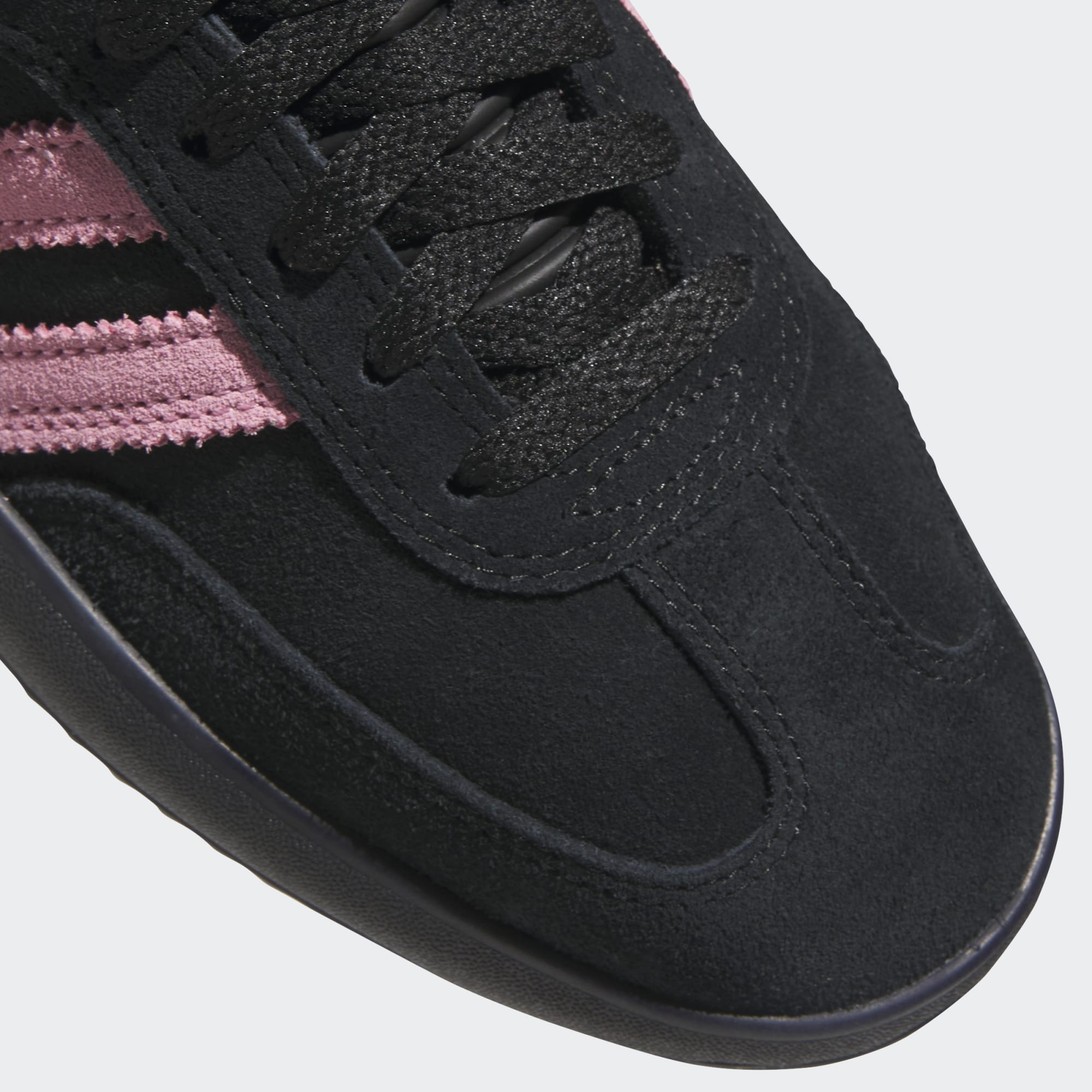 Black/Pink/Purple Puig Samba Adidas Skate Shoe Detail