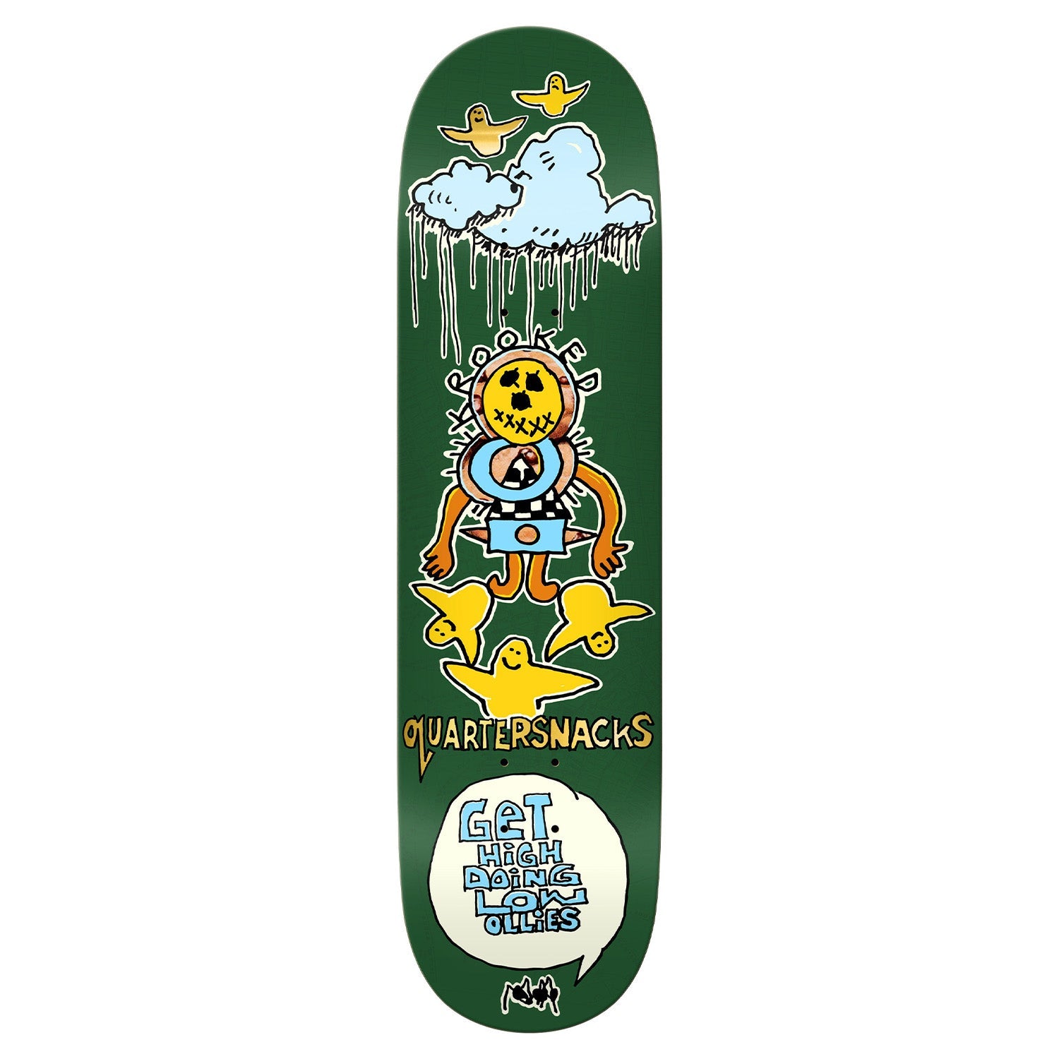 Get High Krooked x Quartersnacks Skateboard Deck
