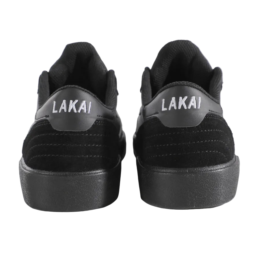Black Suede Lakai Cambridge Skate Shoe Back