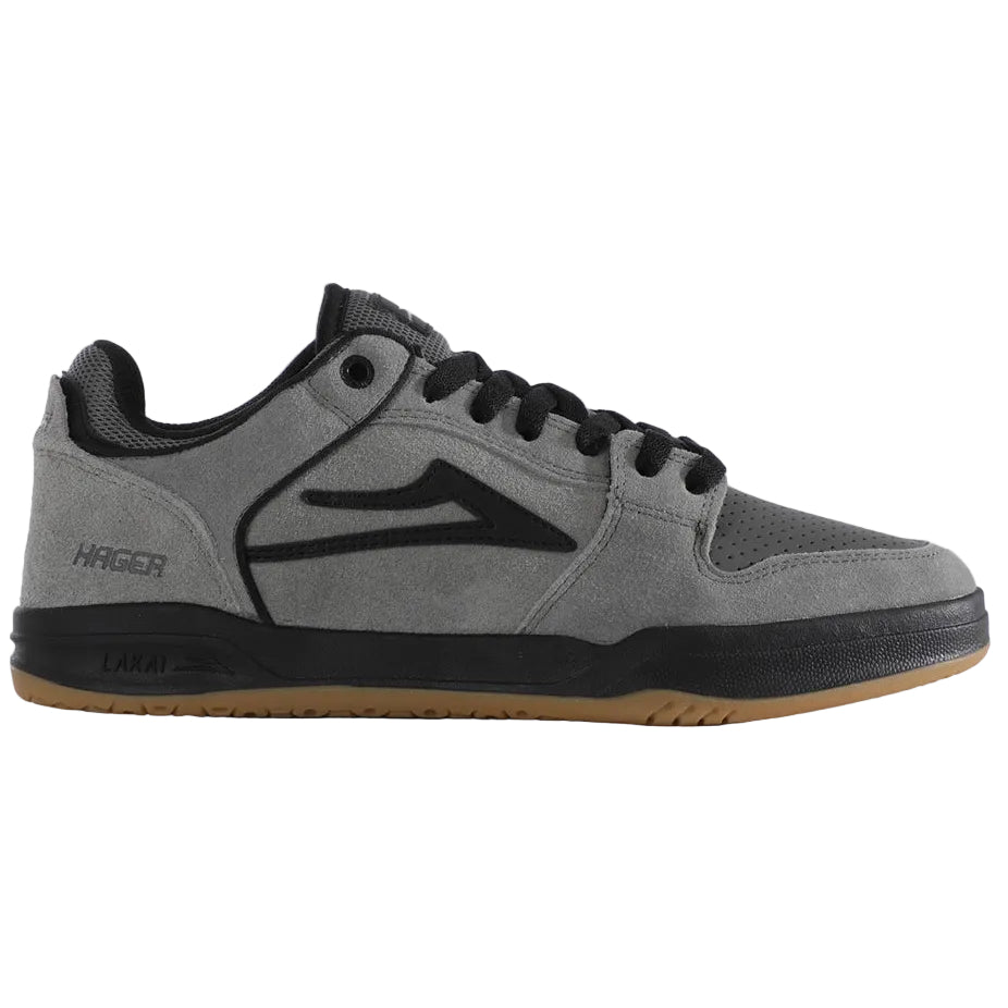 Lakai Telford Low Roman Hager Skateboard Shoe - Wild Dove/Pewter Black