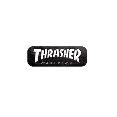 Black/White Mag Logo Thrasher Pin