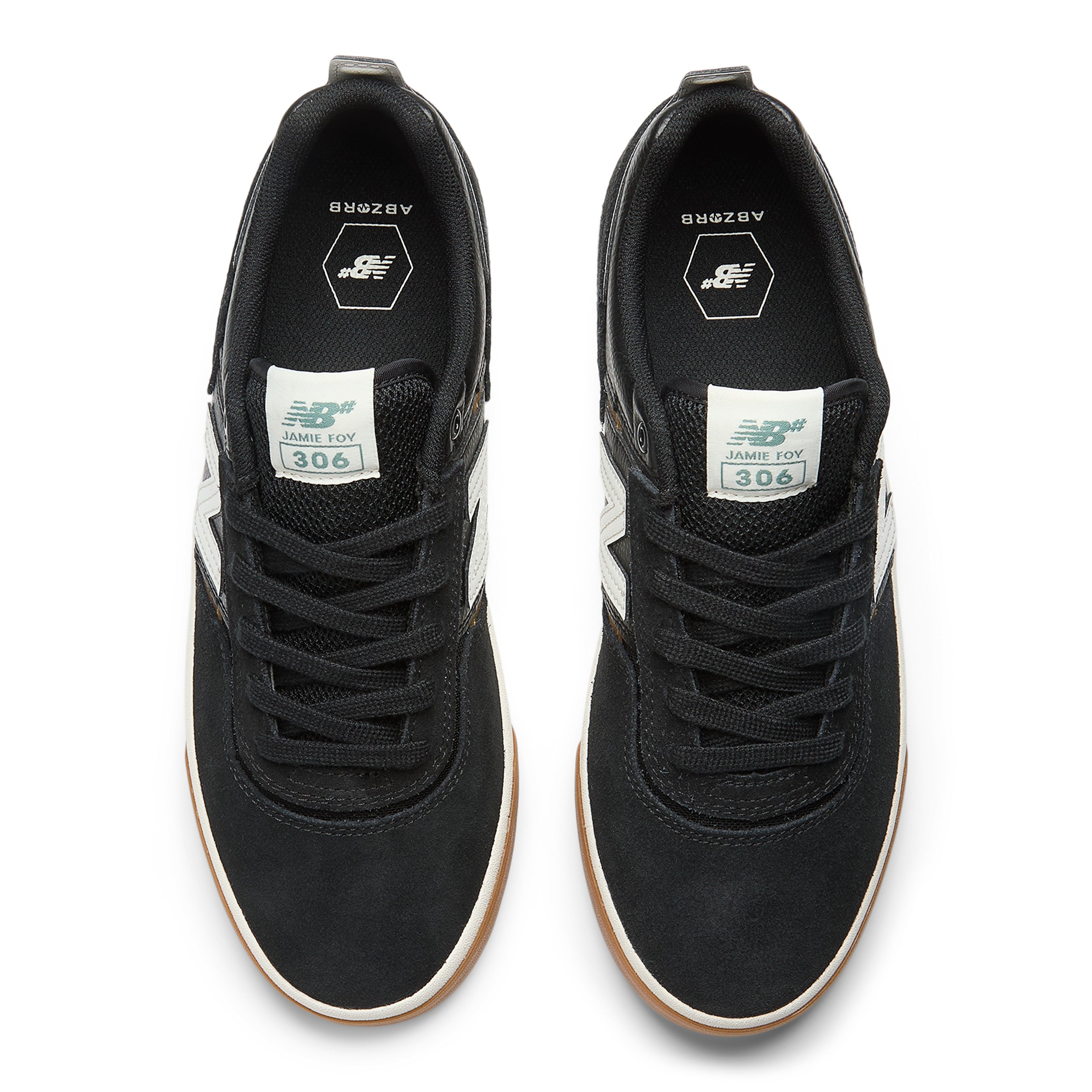 Black/White NM306 Foy NB Numeric Skate Shoe Top