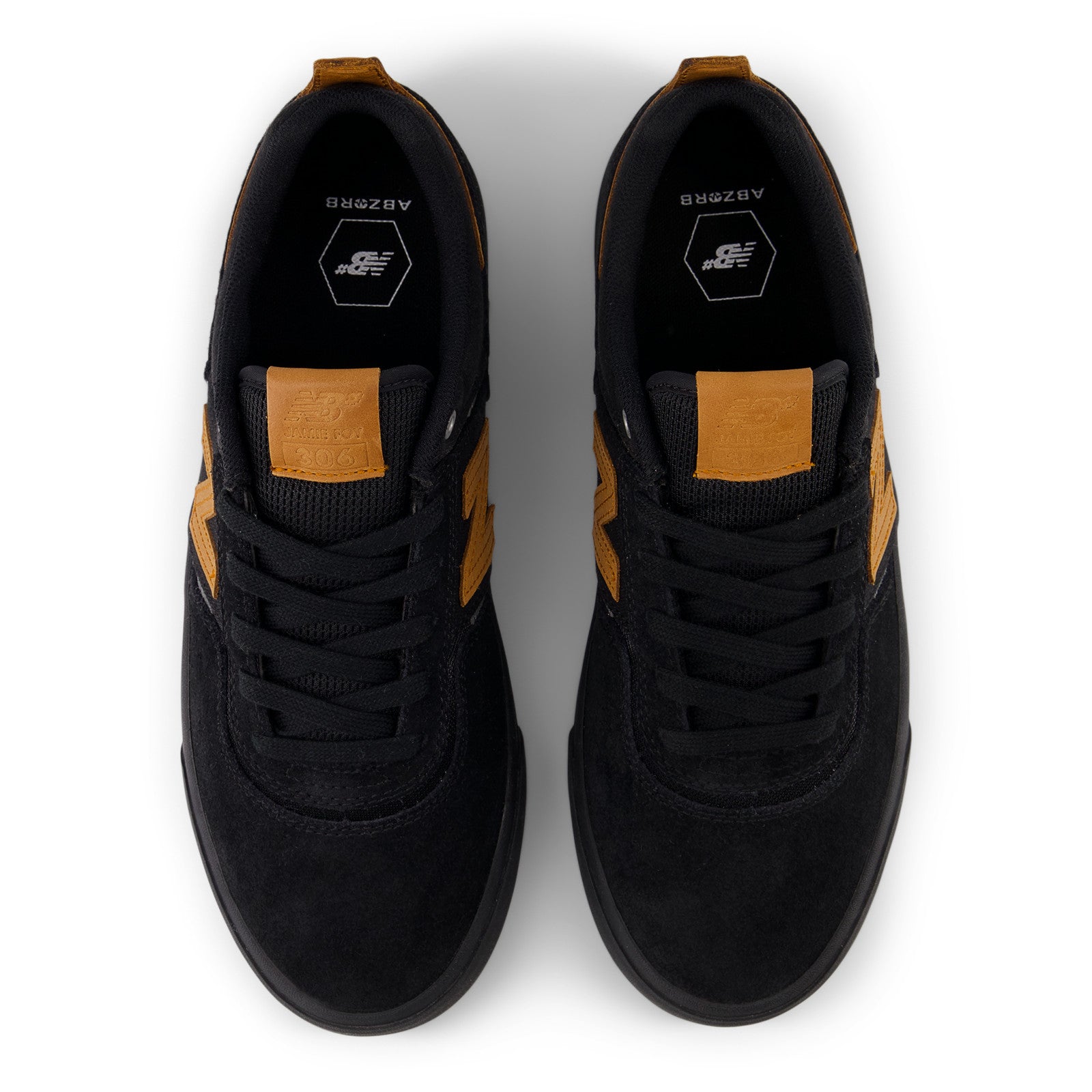 Black/Tan Jamie Foy NM306 NB Numeric Skate Shoe Top