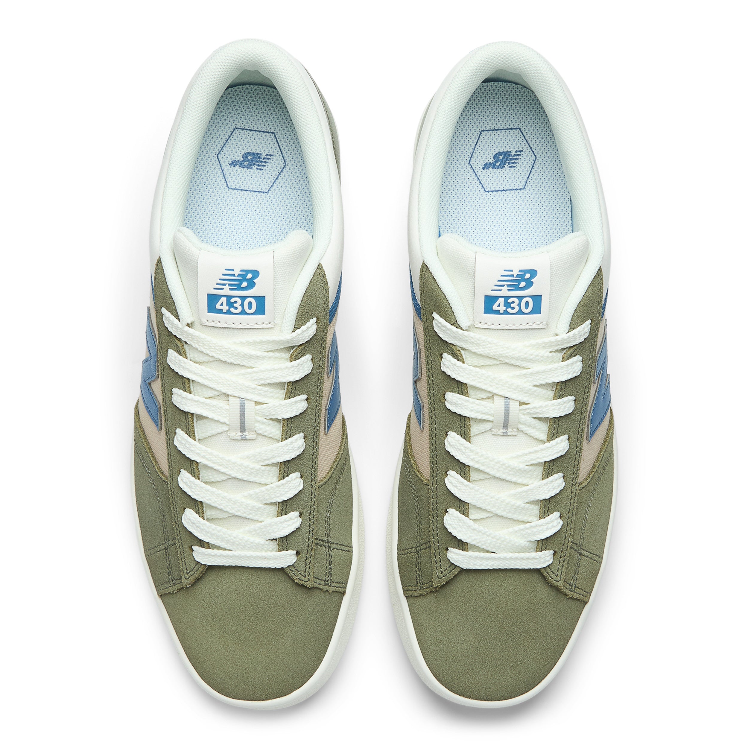 Olive/Blue NM430 NB Numeric Skate Shoe Top