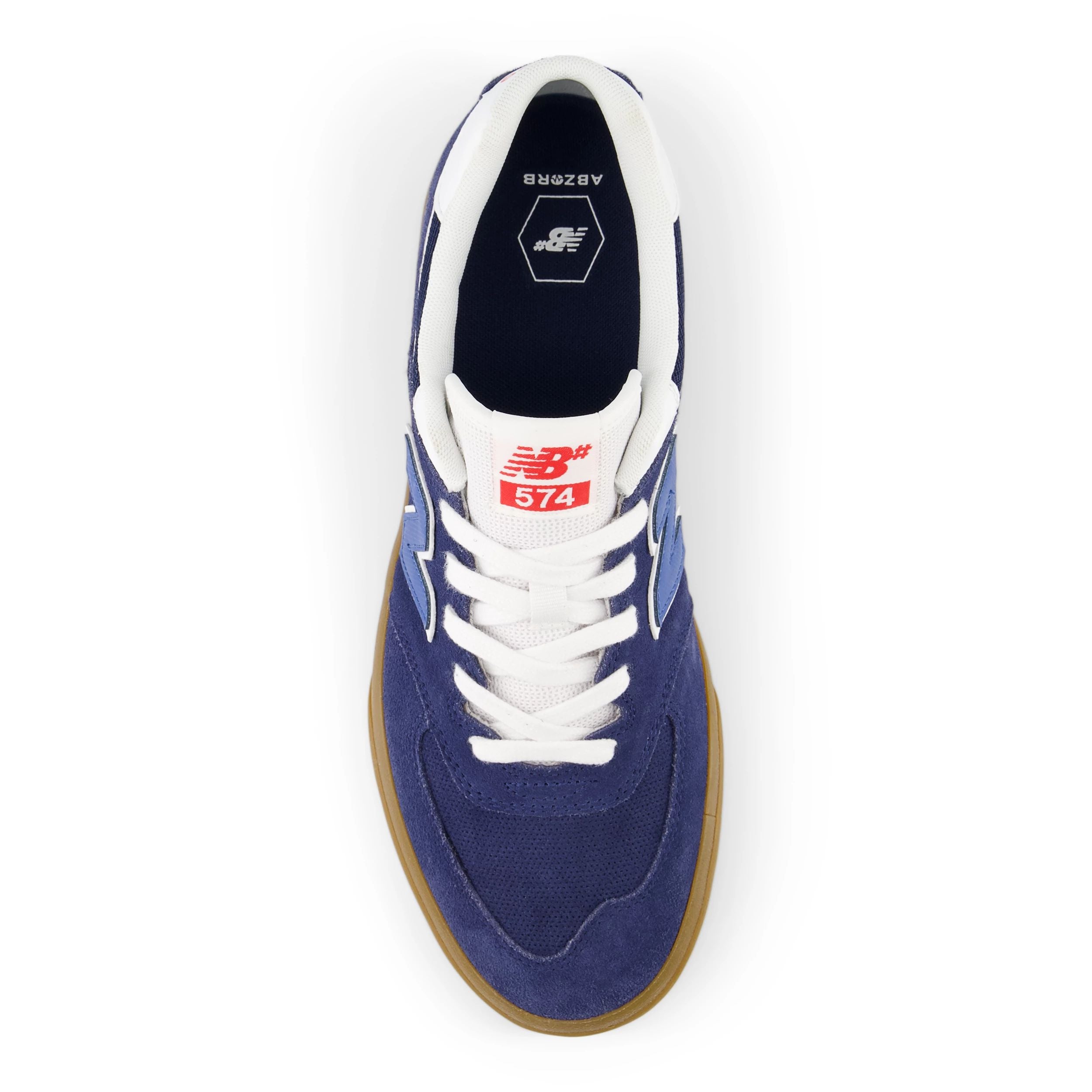 Navy/Gum NM574 Vulc NB Numeric Skate Shoe Top