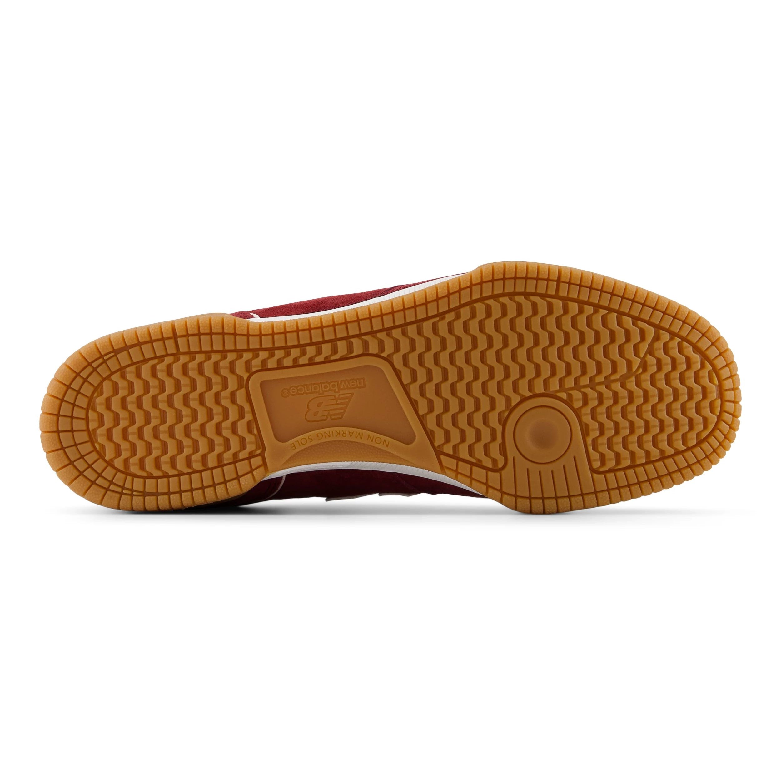 Burgundy/Gum NM600 Tom Knox NB Numeric Skate Shoe Bottom