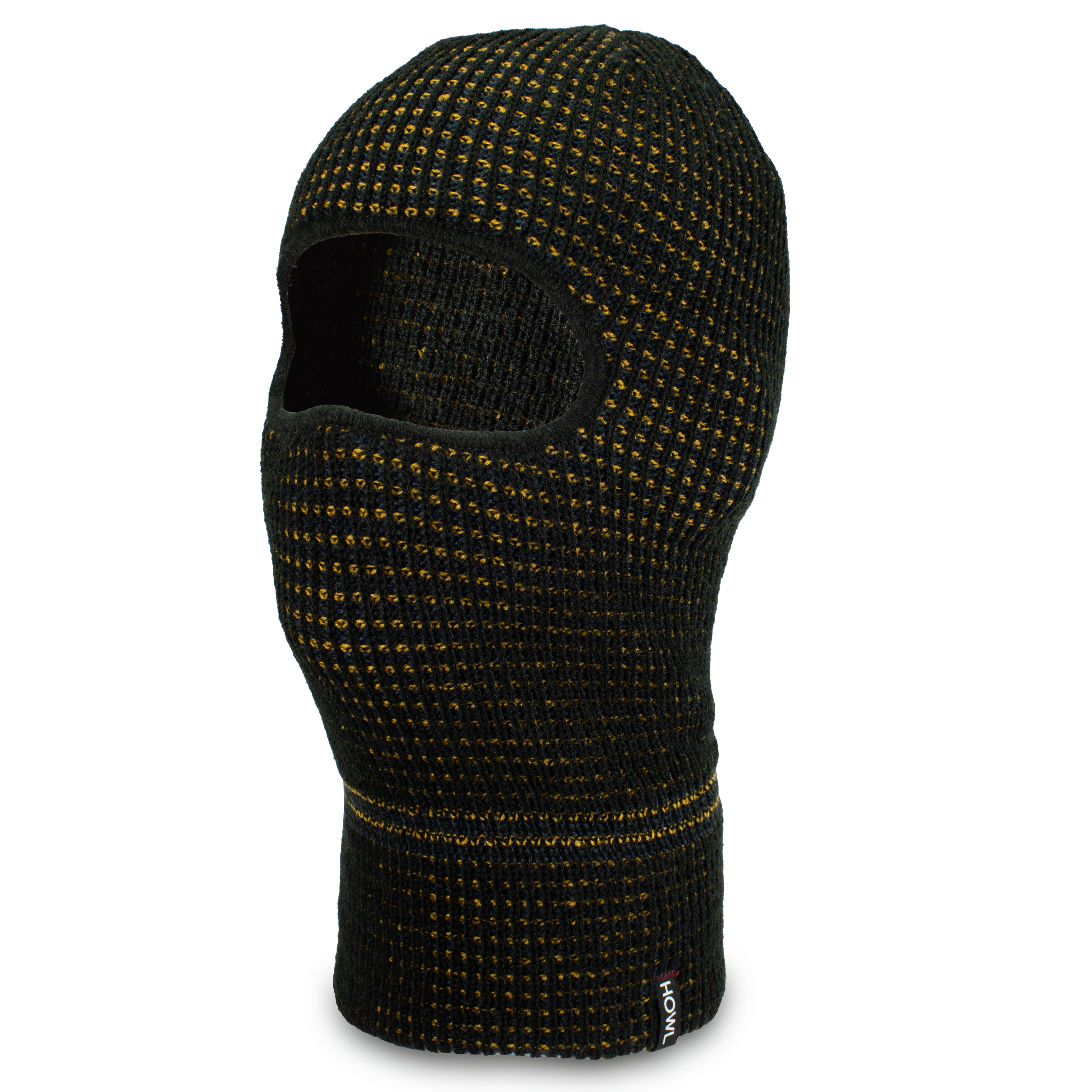 Black/Yellow Burglar Howl Facemask