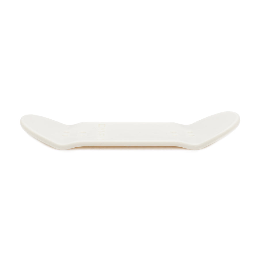 White Blank Plastic Dynamic Fingerboard Deck