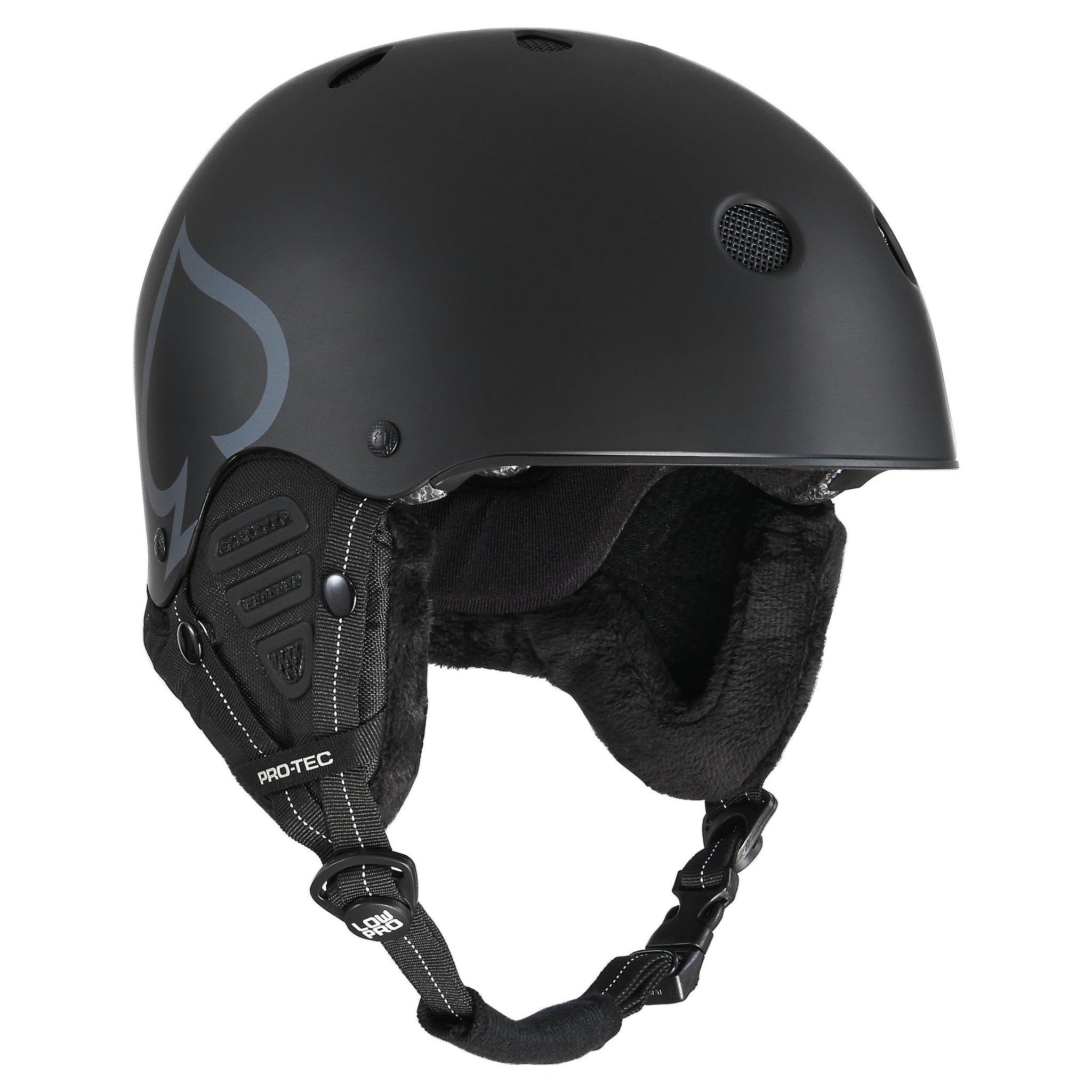 Pro-Tec Low Pro Certified Snowboard Helmet - Matte Black