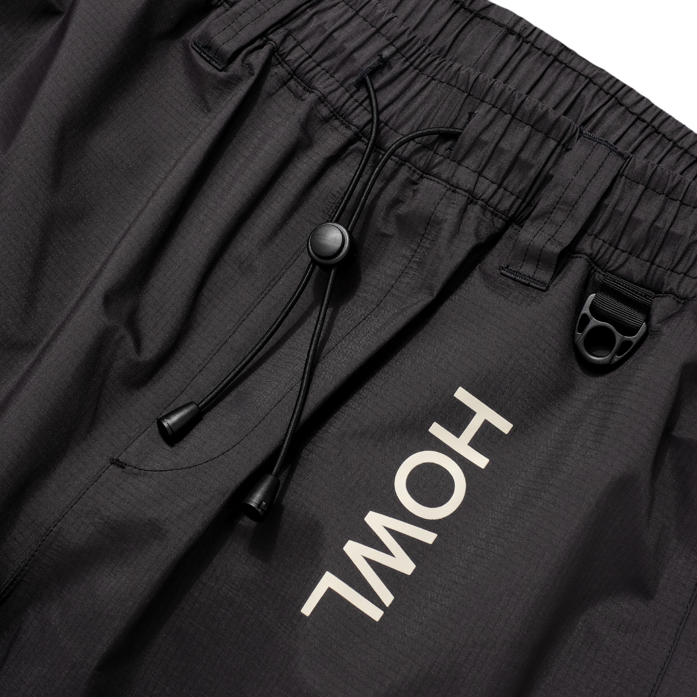 Black 2024 Shell Howl Pants Detail