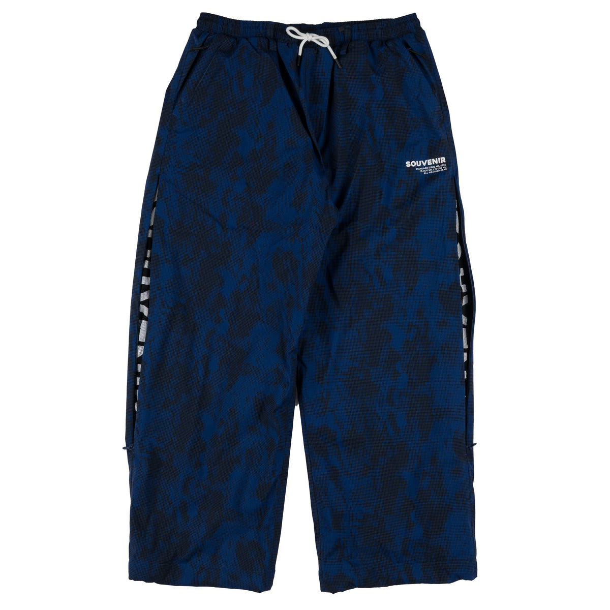 Petrol Blue Blotch Souvenir Parachute Snow Pants