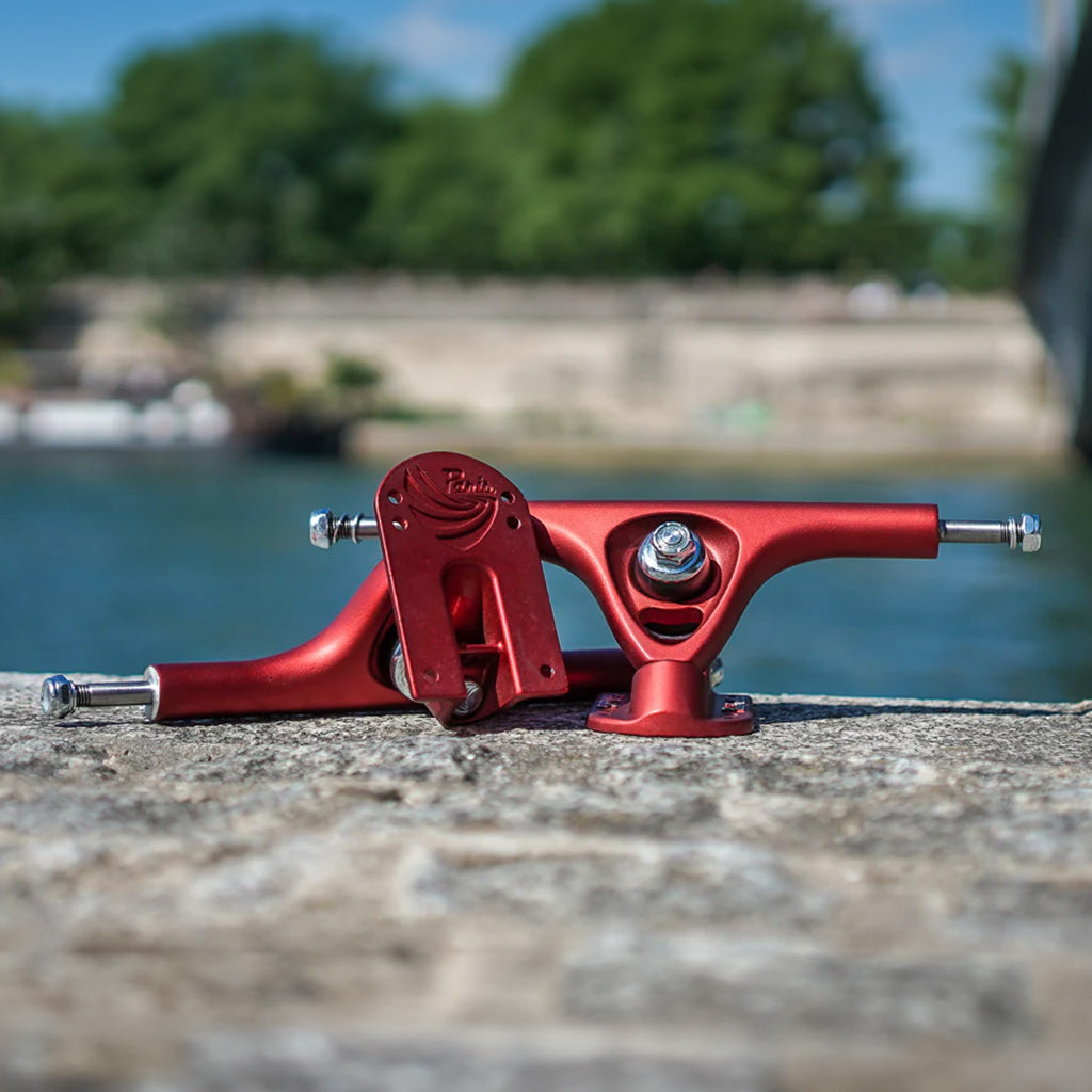 Paris V3 50º Longboard Trucks - Scarlet Red