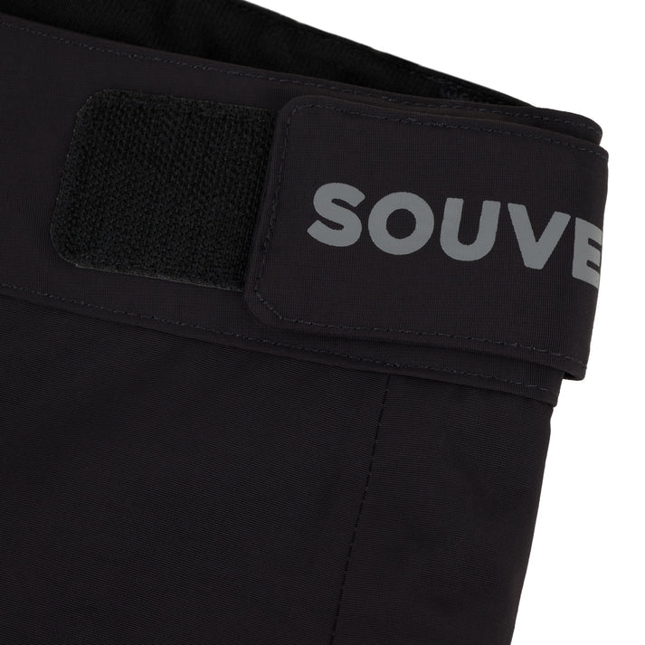 Black Pleated Chino Souvenir Snow Pants Detail