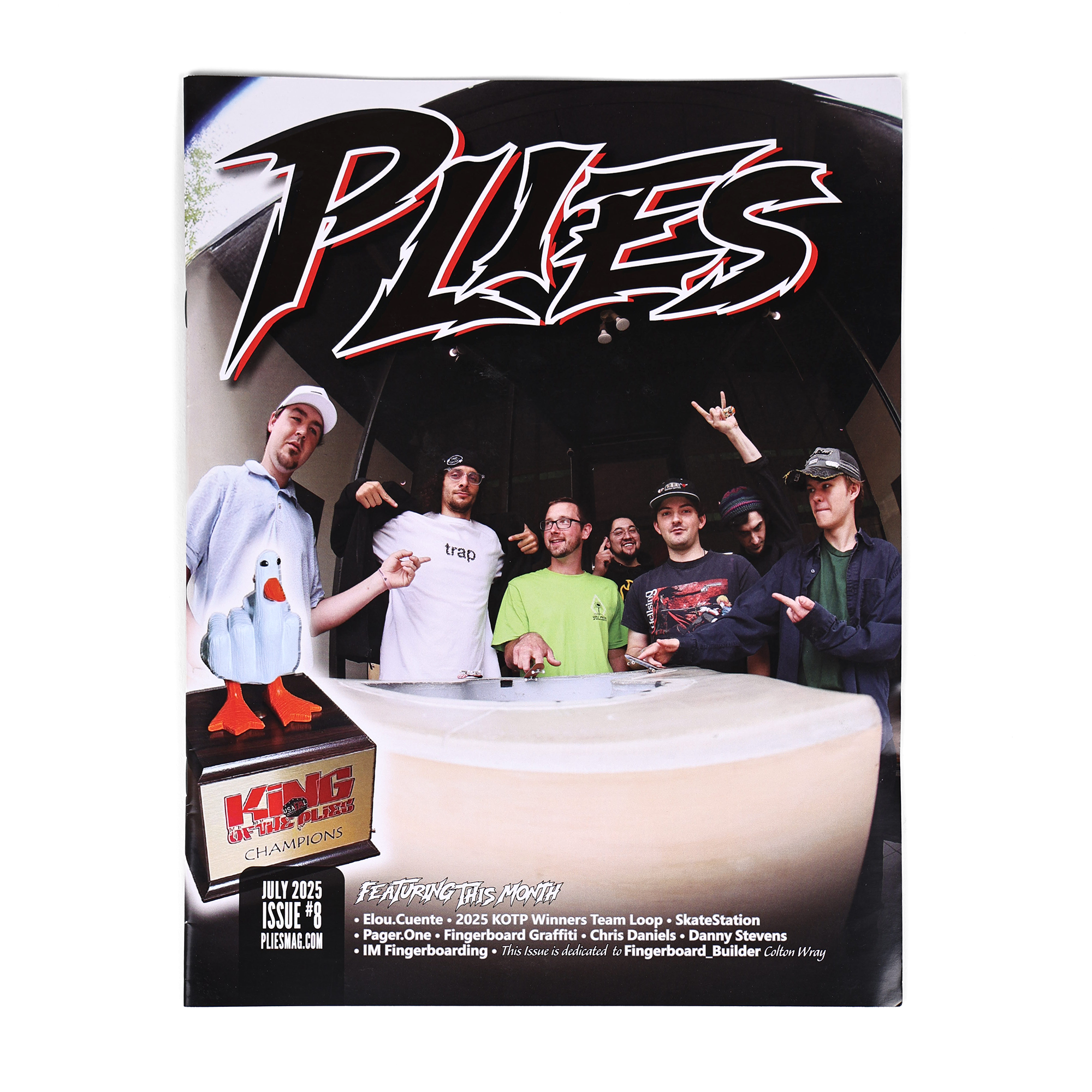 Physical Copy Of Issue #8 Plies Fingerboard Magazine