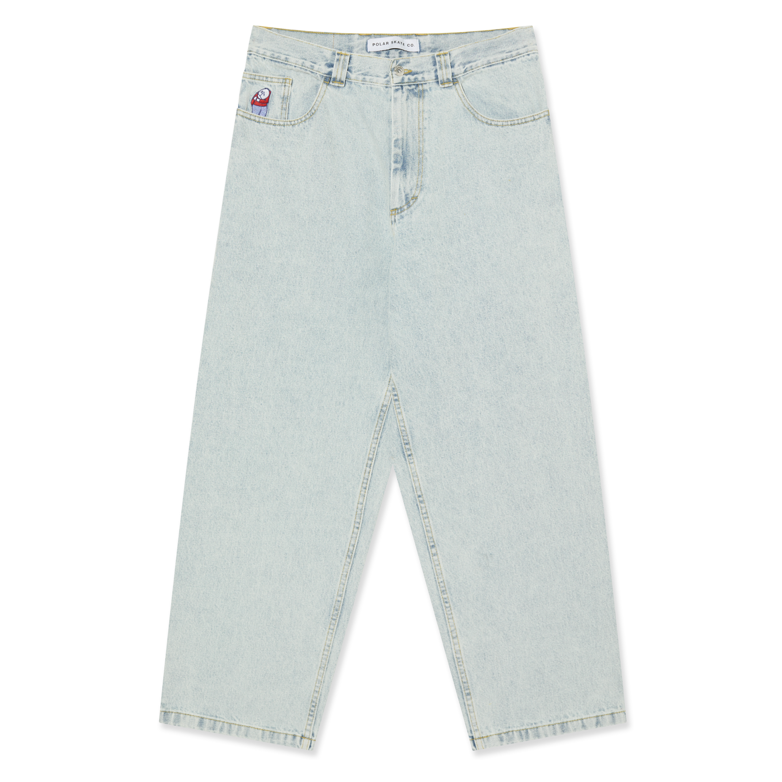 Polar Skate BIG boy ライトブルー 履かないから買って下さい Polar Big Boy OG Logo Jeans - Light Blue