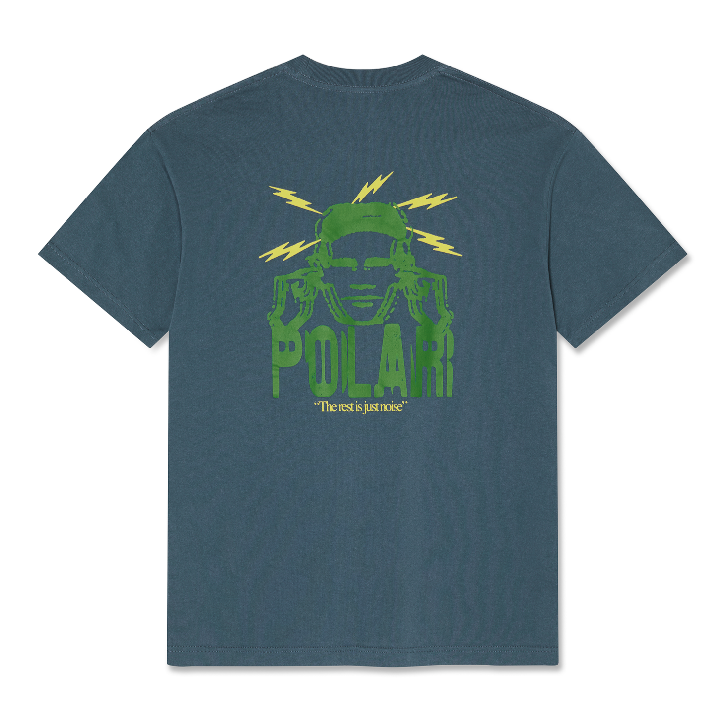 Grey Blue Noise Polar Tee Back