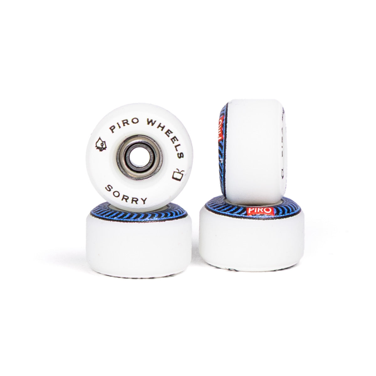 Blue Spiral Piro X Sorry Fingerboard Wheels