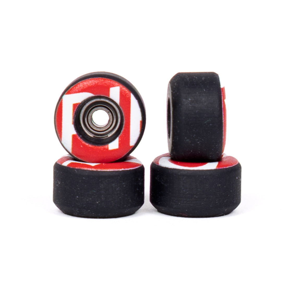 Black Untitled Red Graphic Piro Fingerboard Wheels