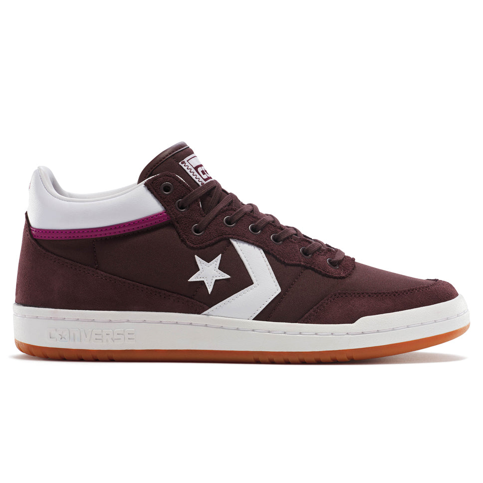 Converse Fastbreak Mid Pro Suede Skateboard Shoe - Rugged Brown/White/Mesa Rose