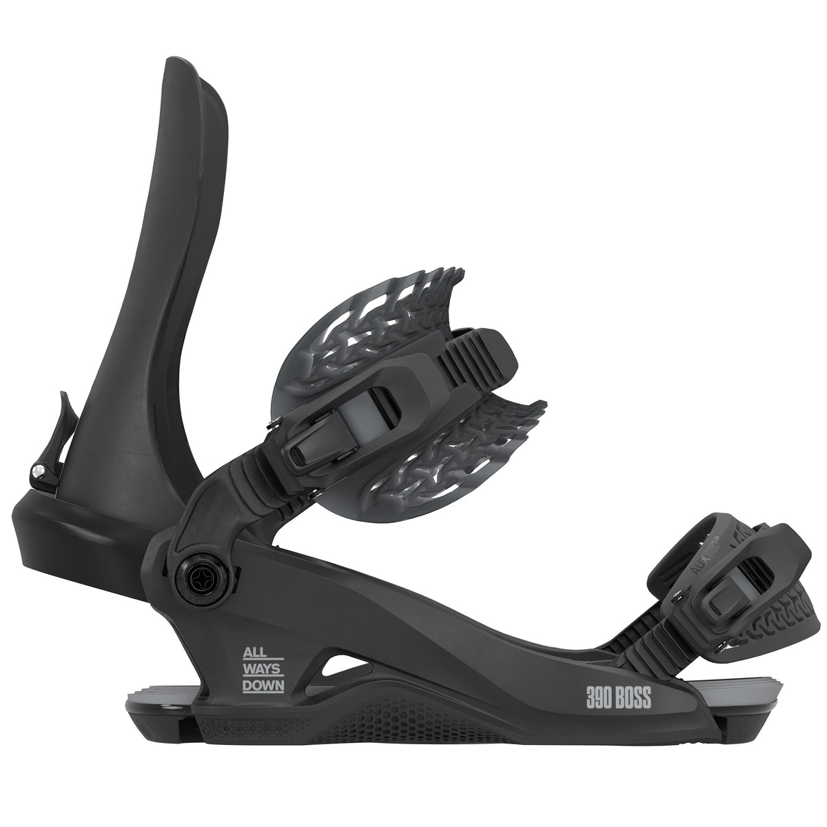 2027 Rome 390 Boss HeelWrap Snowboard Binding side view