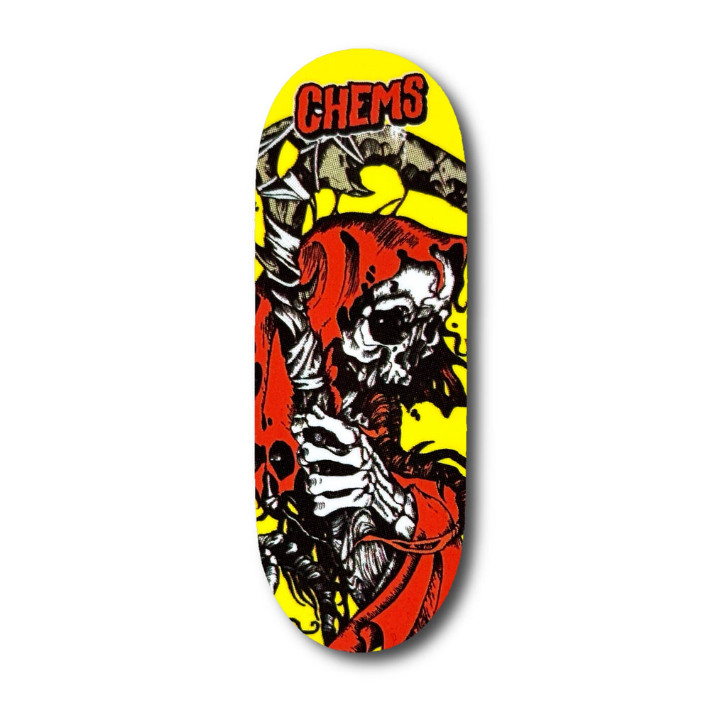 Red Grim Chems Fingerboard Deck