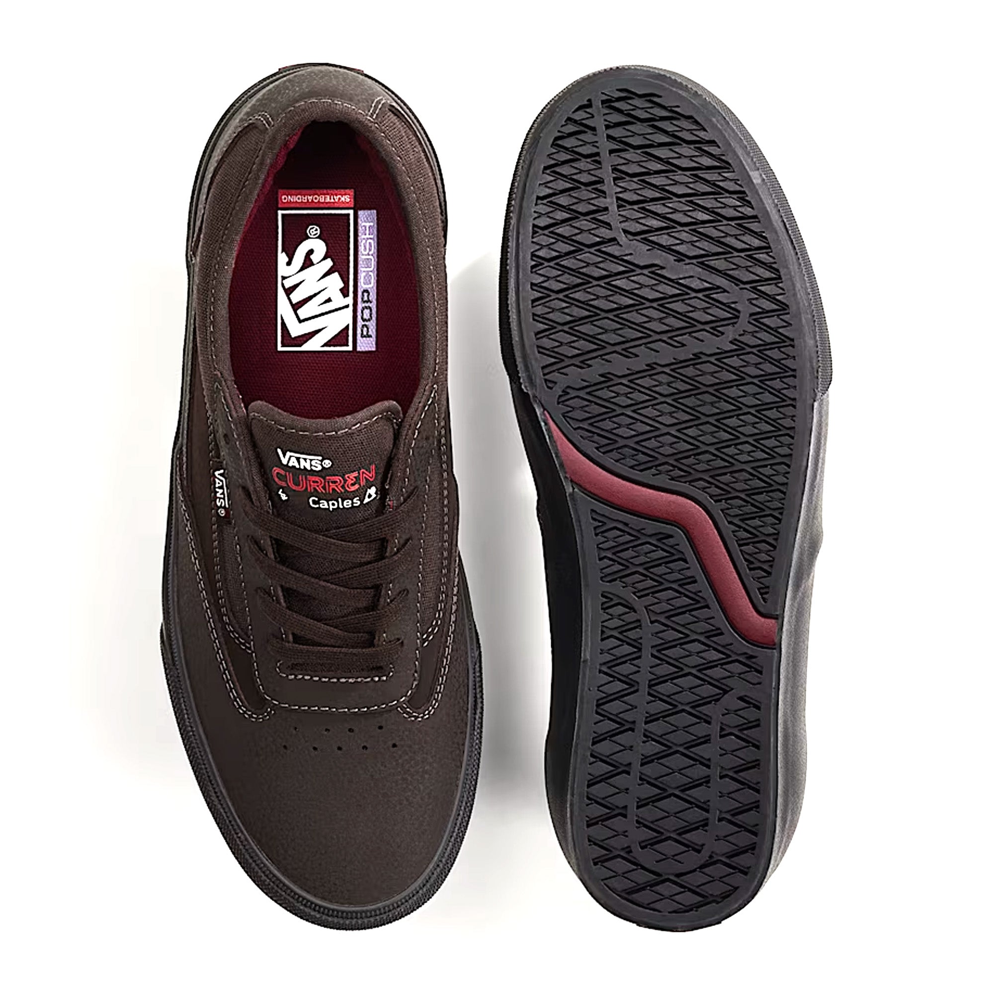 Dark Brown Curran Caples Pro Vans Shoe