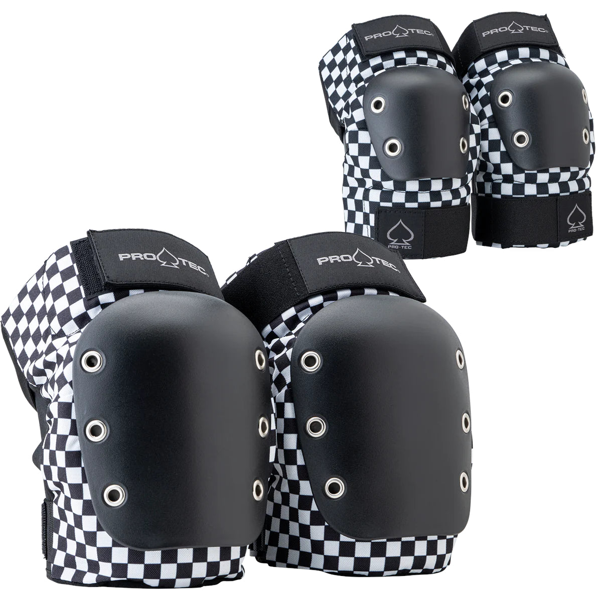 Checkerboard Elbow/Knee Pad Pro-Tec Combo Pad Set