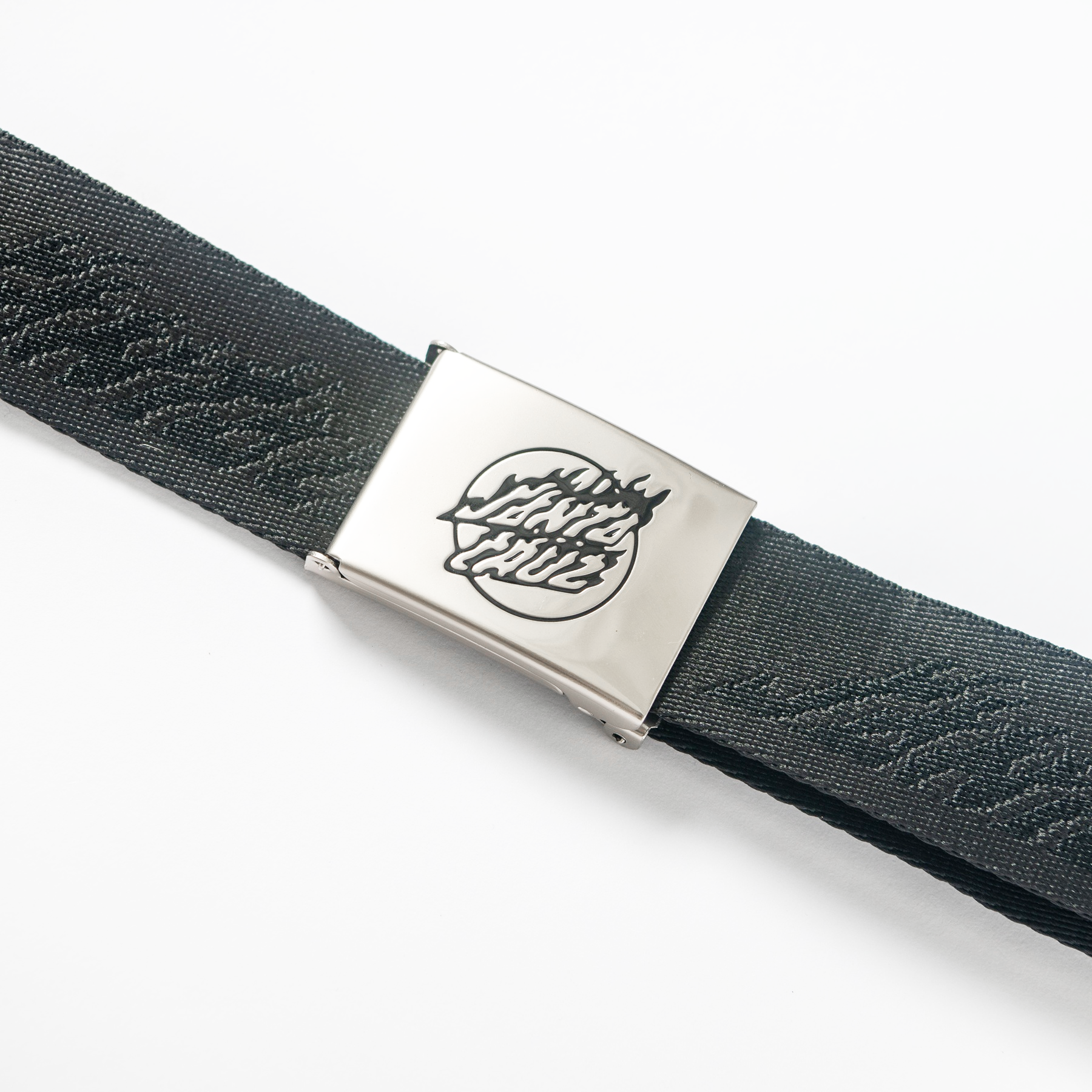 Santa Cruz Flame Dot Strip Web Belt - Black