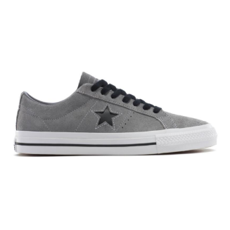 Converse One Star Pro OX Skateboard Shoe - Classic Grey/Black/White