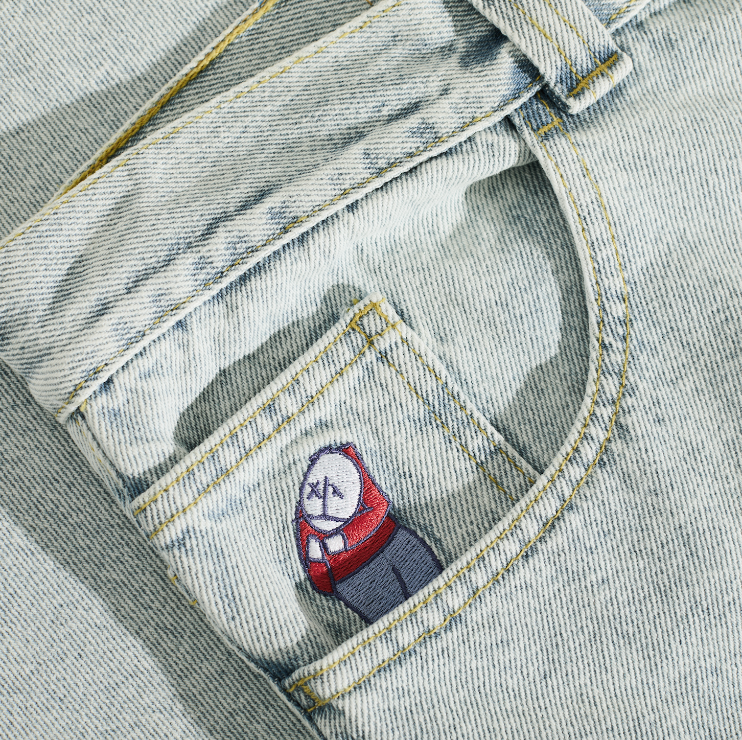 Light Blue OG Logo Polar Big Boy Jeans