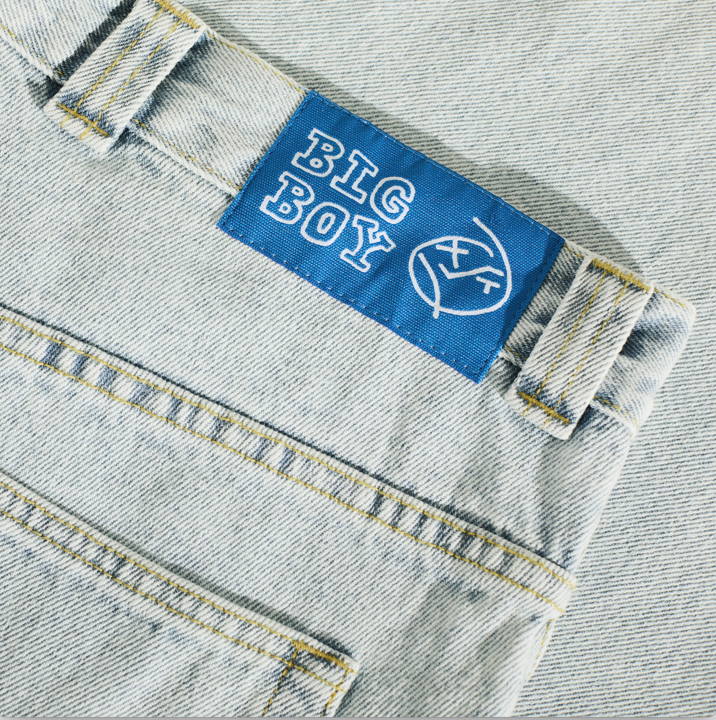 Light Blue OG Logo Polar Big Boy Jeans